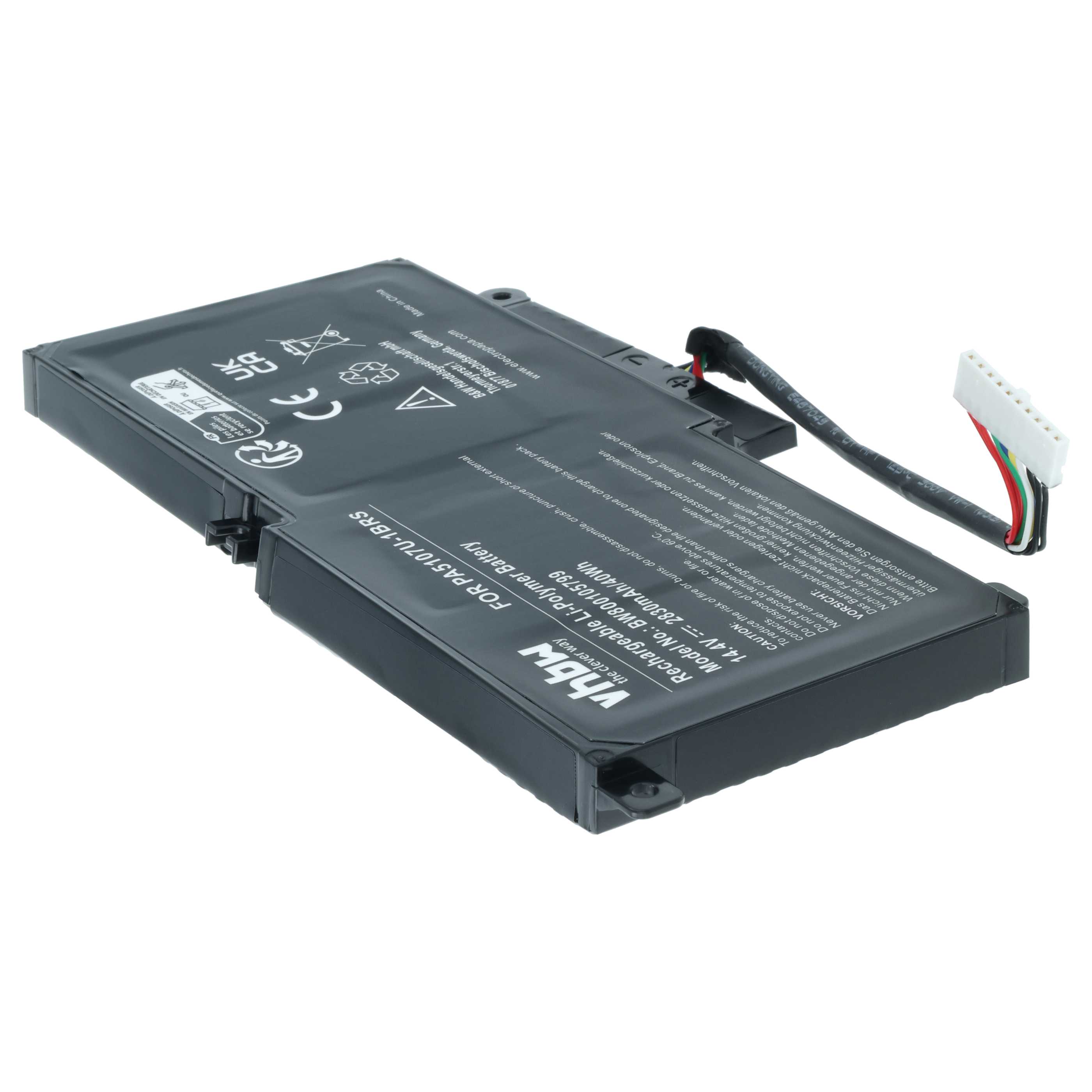 Akumulator do laptopa zamiennik Toshiba 7D013201M, 7D227747S, 4ICP9/39/65-1 - 2830 mAh 14,4 V Li-Ion