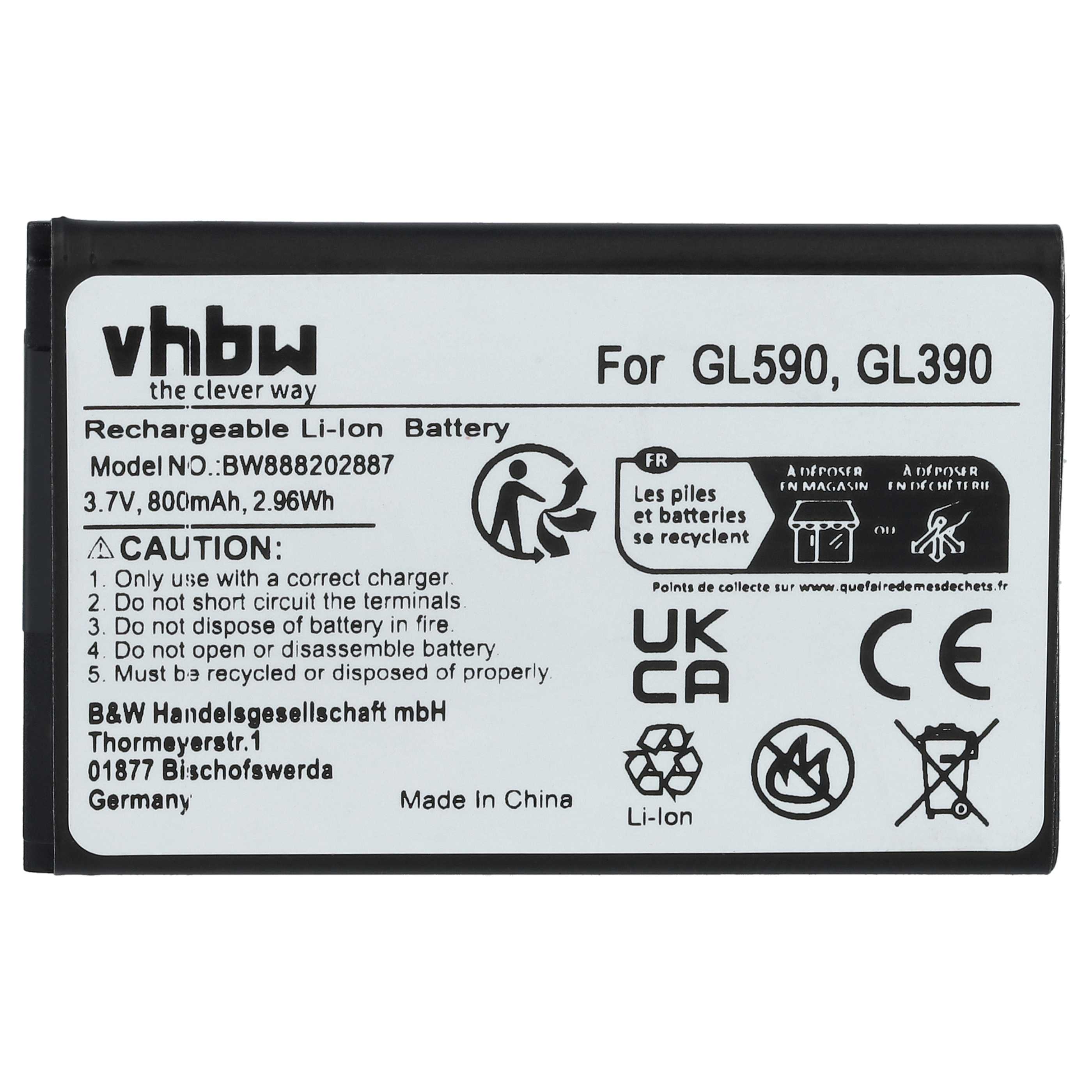 2x Akumulator do telefonu dla seniora zamiennik Gigaset V30145-K1310-X470 - 800 mAh 3,7 V Li-Ion