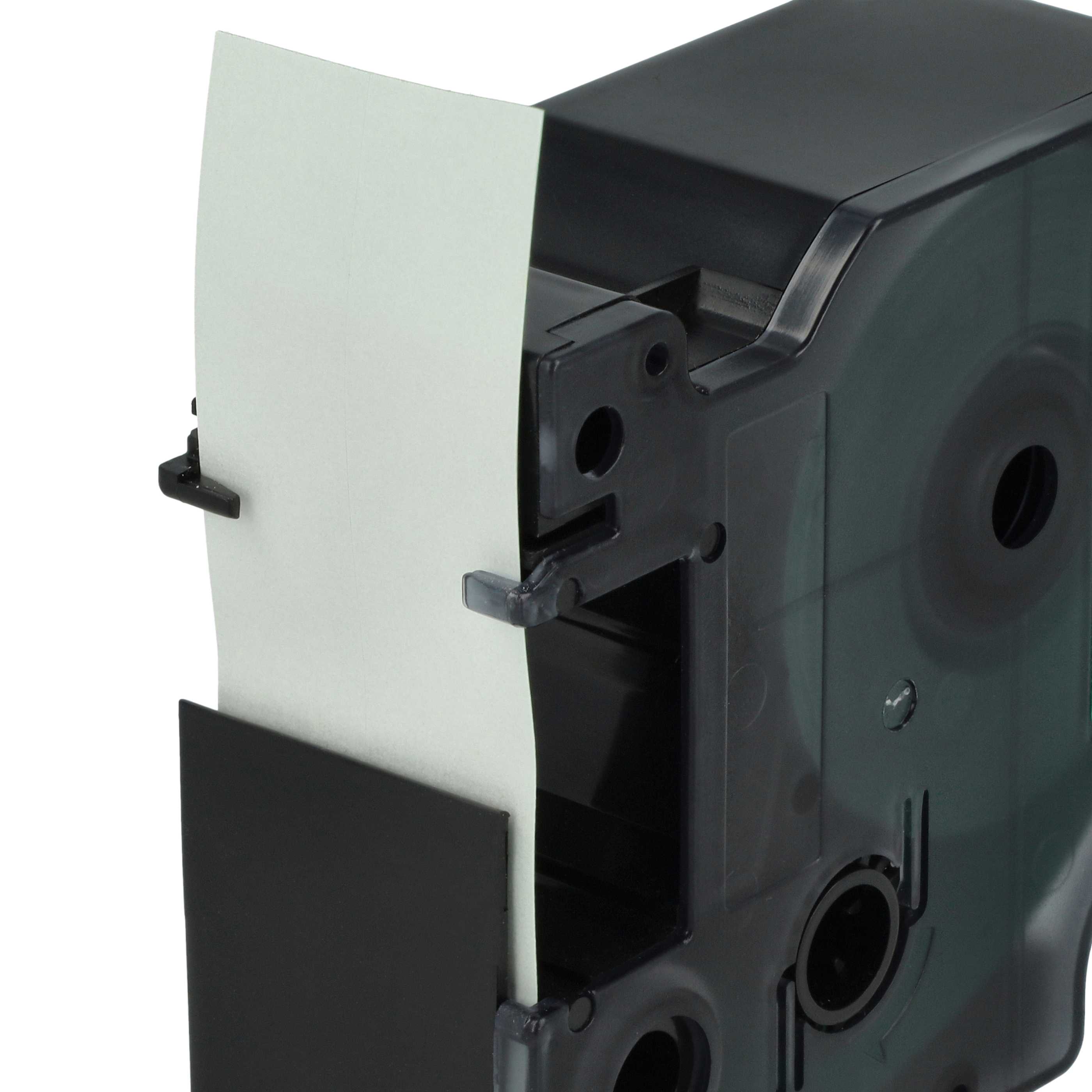 Label Tape replaces Dymo D1, 53719 - 24 mm Black to Green