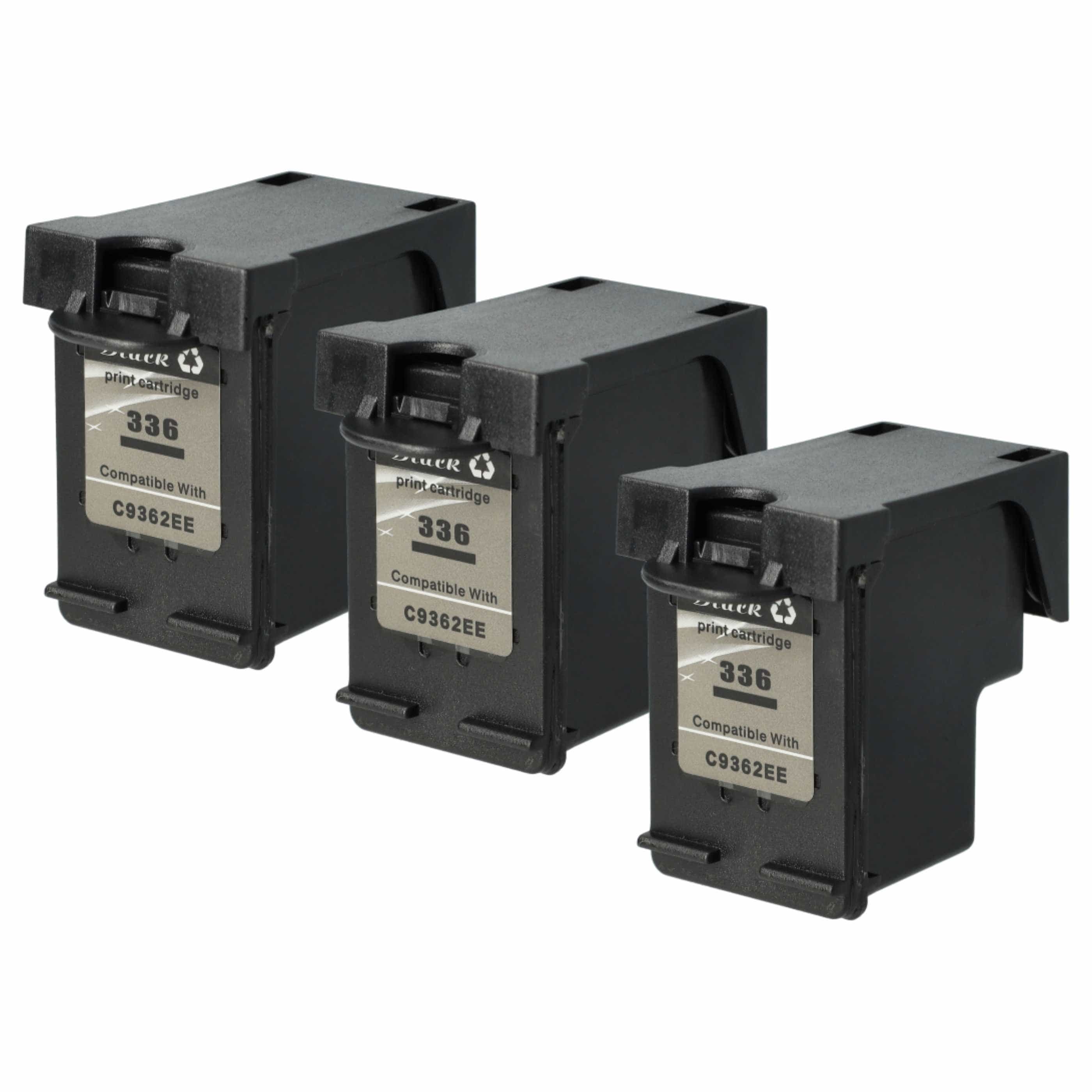 3x Ink Cartridges for HP Deskjet 5440 Printer - black
