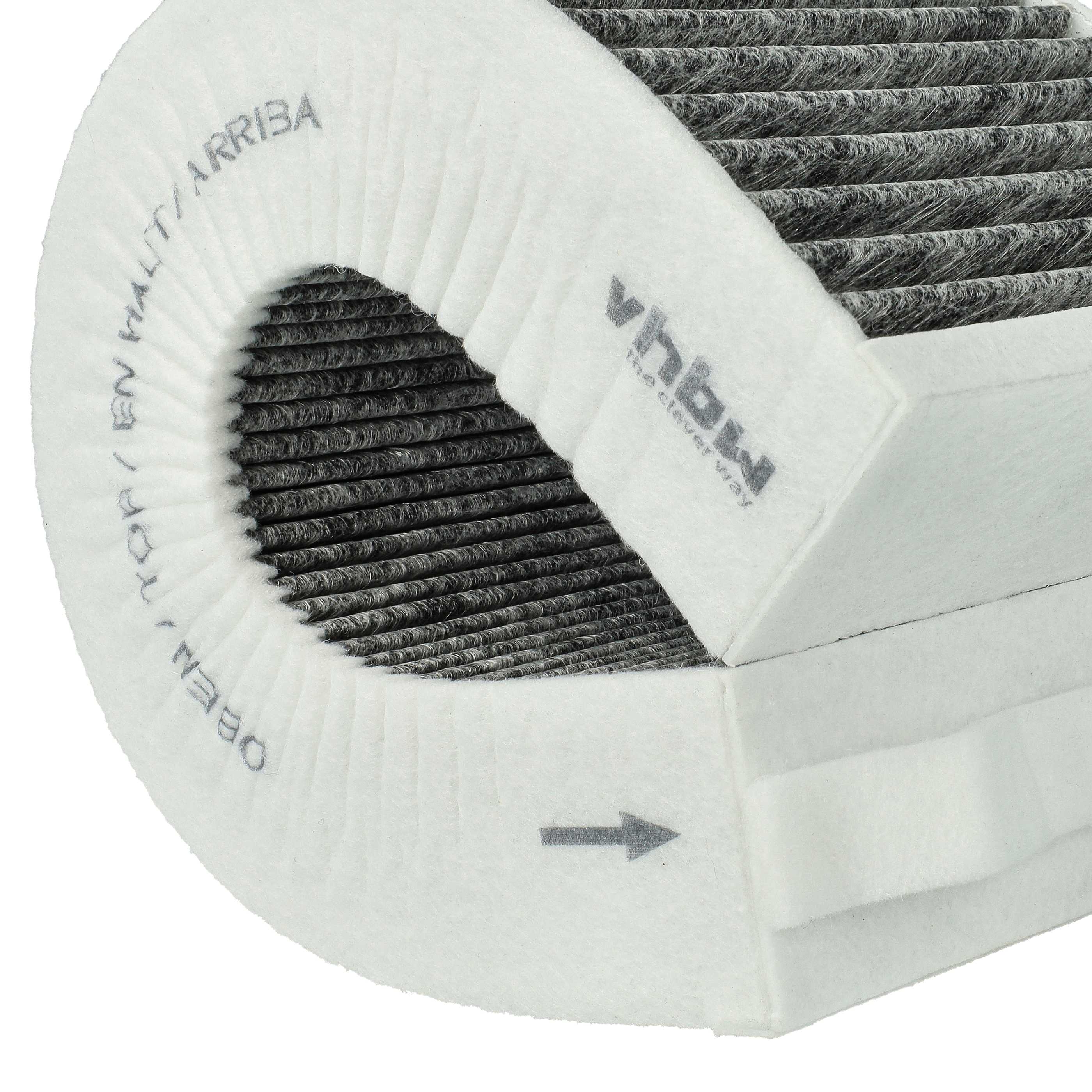 4x Filtres à charbon actif remplace Bora PUAKF pour hotte Bora