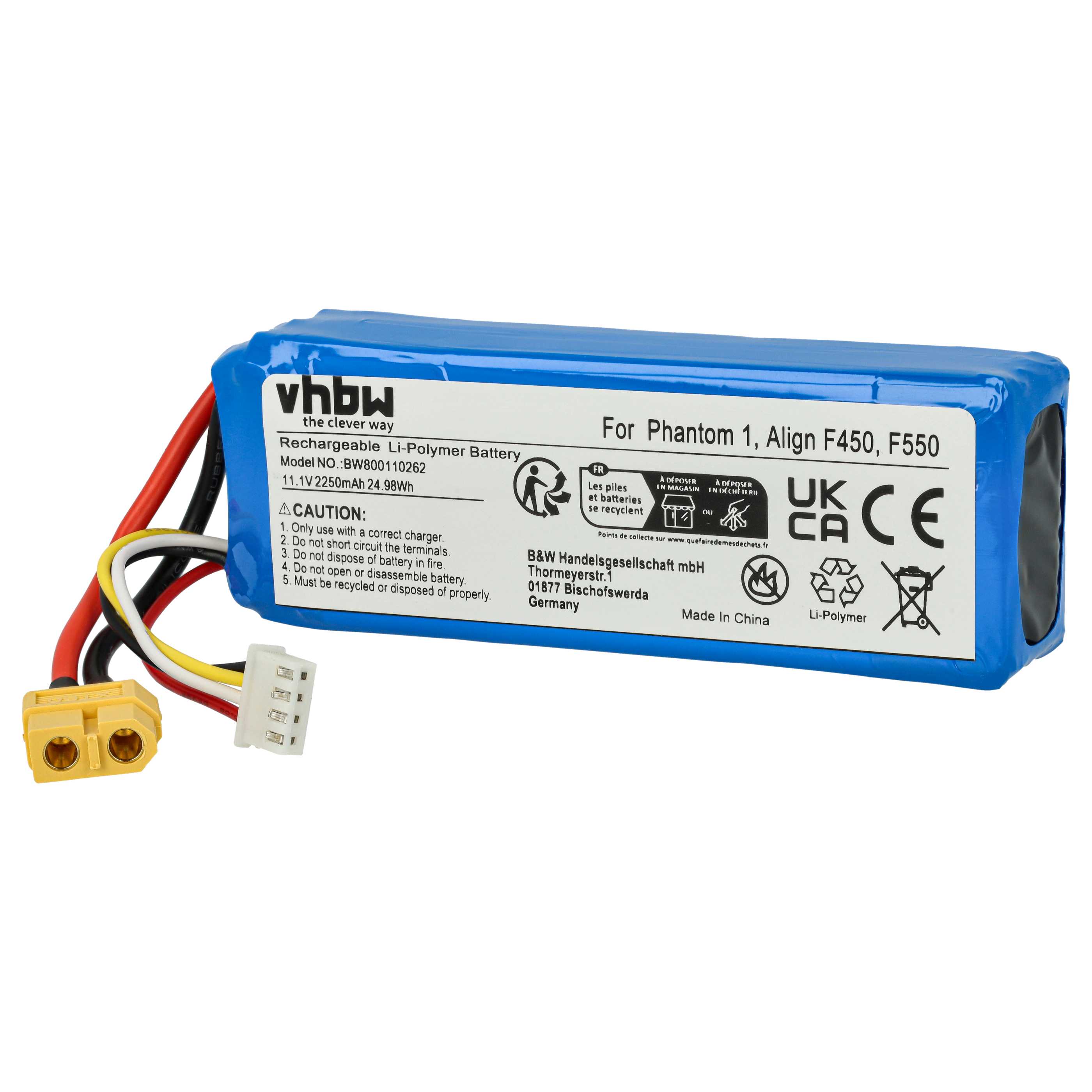 2x Batteries remplace DJI P1-12 pour drone DJI- 2250mAh 11,1V Li-polymère