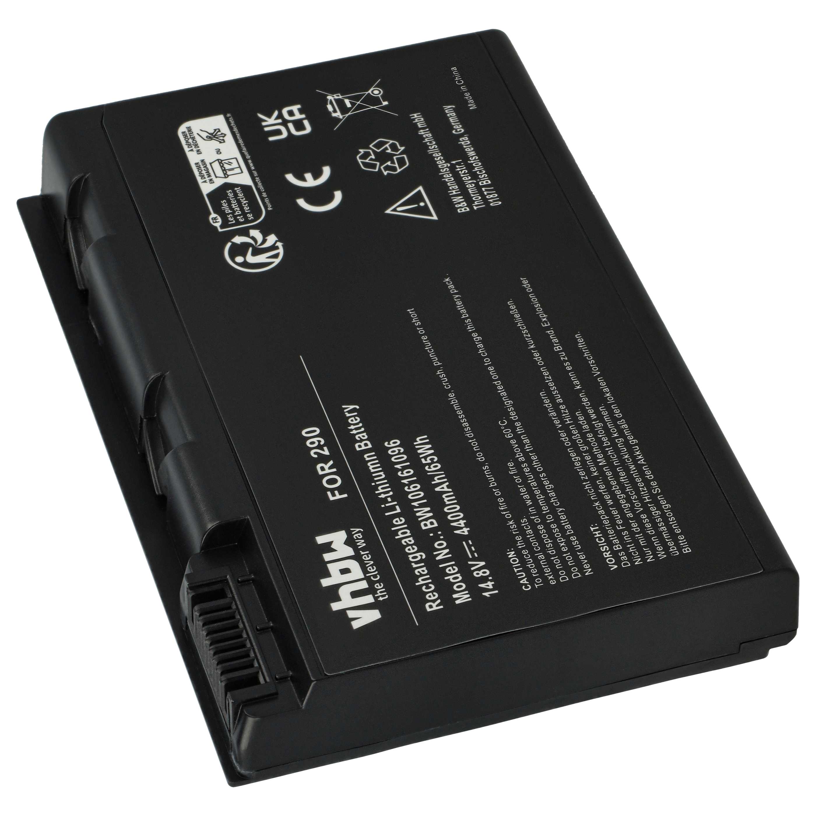 Akumulator do laptopa zamiennik Acer BATCL50L /BATCL51L, BATCL50L, A5525024 - 4400 mAh 14,8 V Li-Ion, czarny