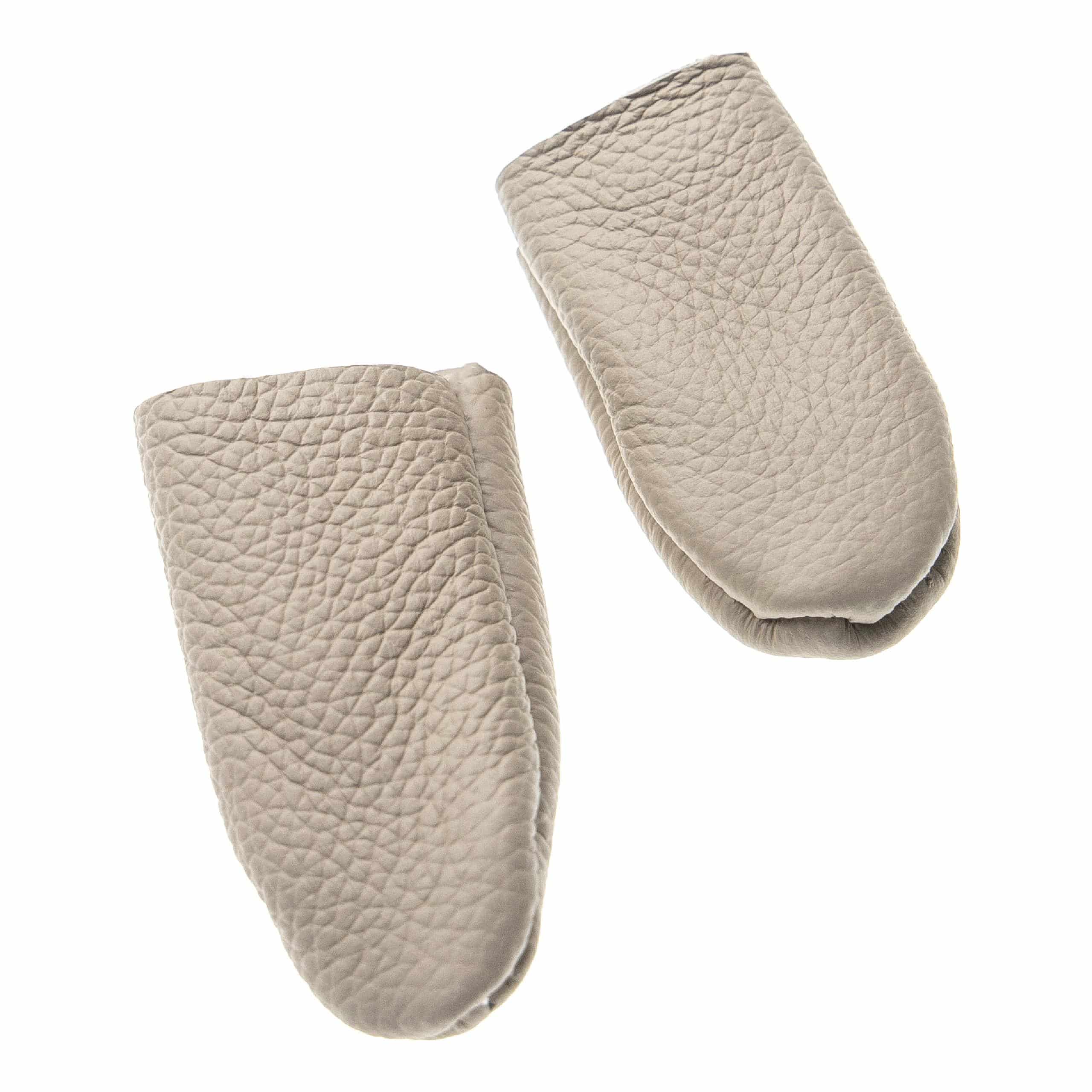vhbw Finger Protector for Sewing, Spinning, Carving etc. - 2-Piece Set (Thumb Stall + Index Finger Stall), Lea