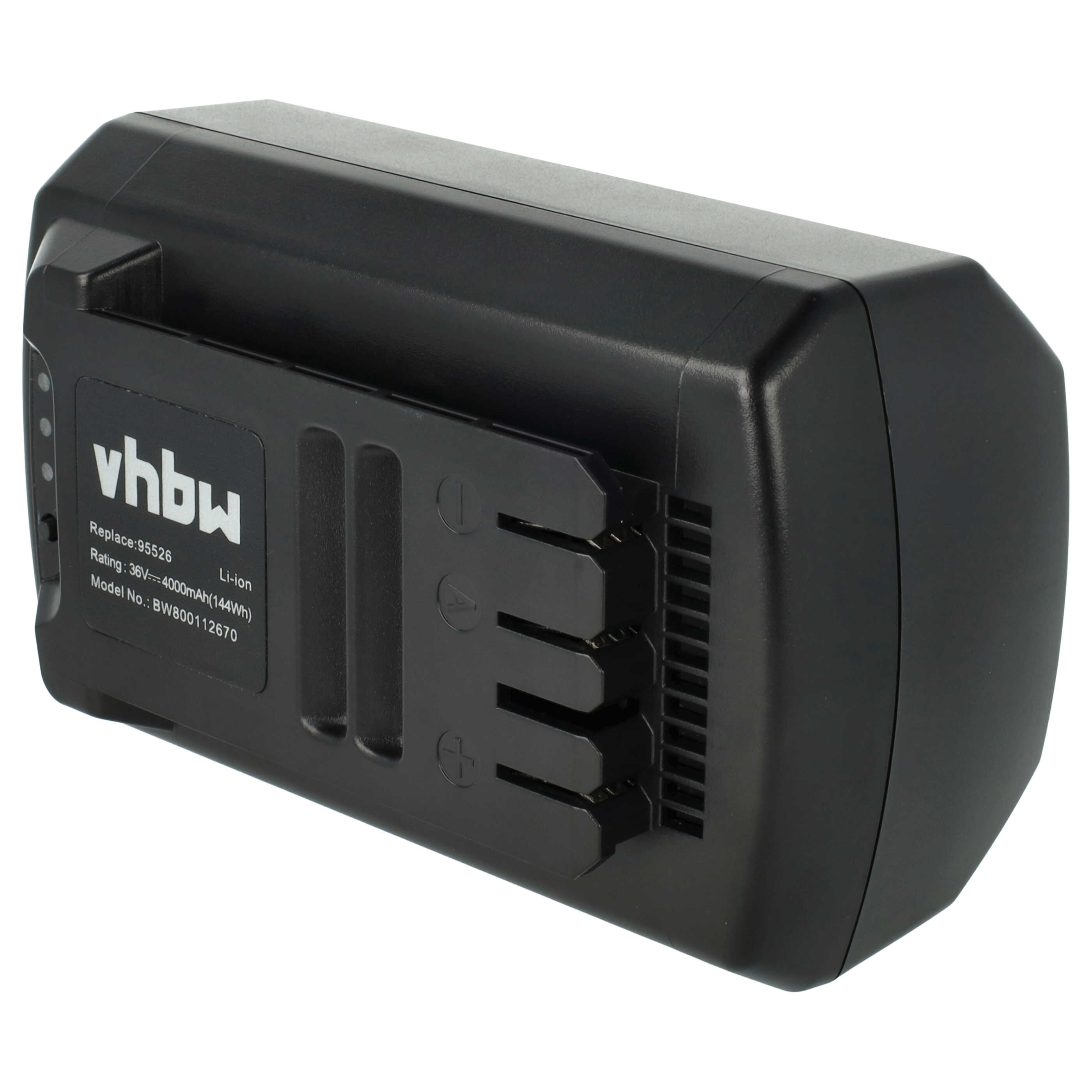 Battery replaces Garden Feelings R1S-360-AH-C 36V Electric Power Tool - 4000 mAh, 36 V, Li-Ion