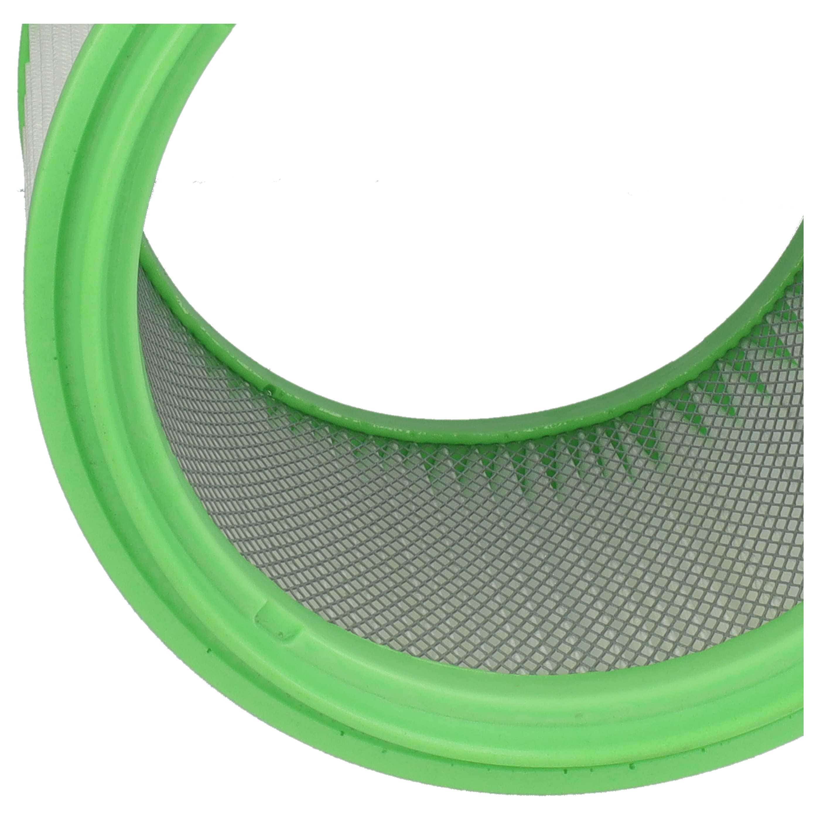 4x Filtercartridge filter replaces Makita 413525 for Gisowatt Vacuum Cleaner, white / green