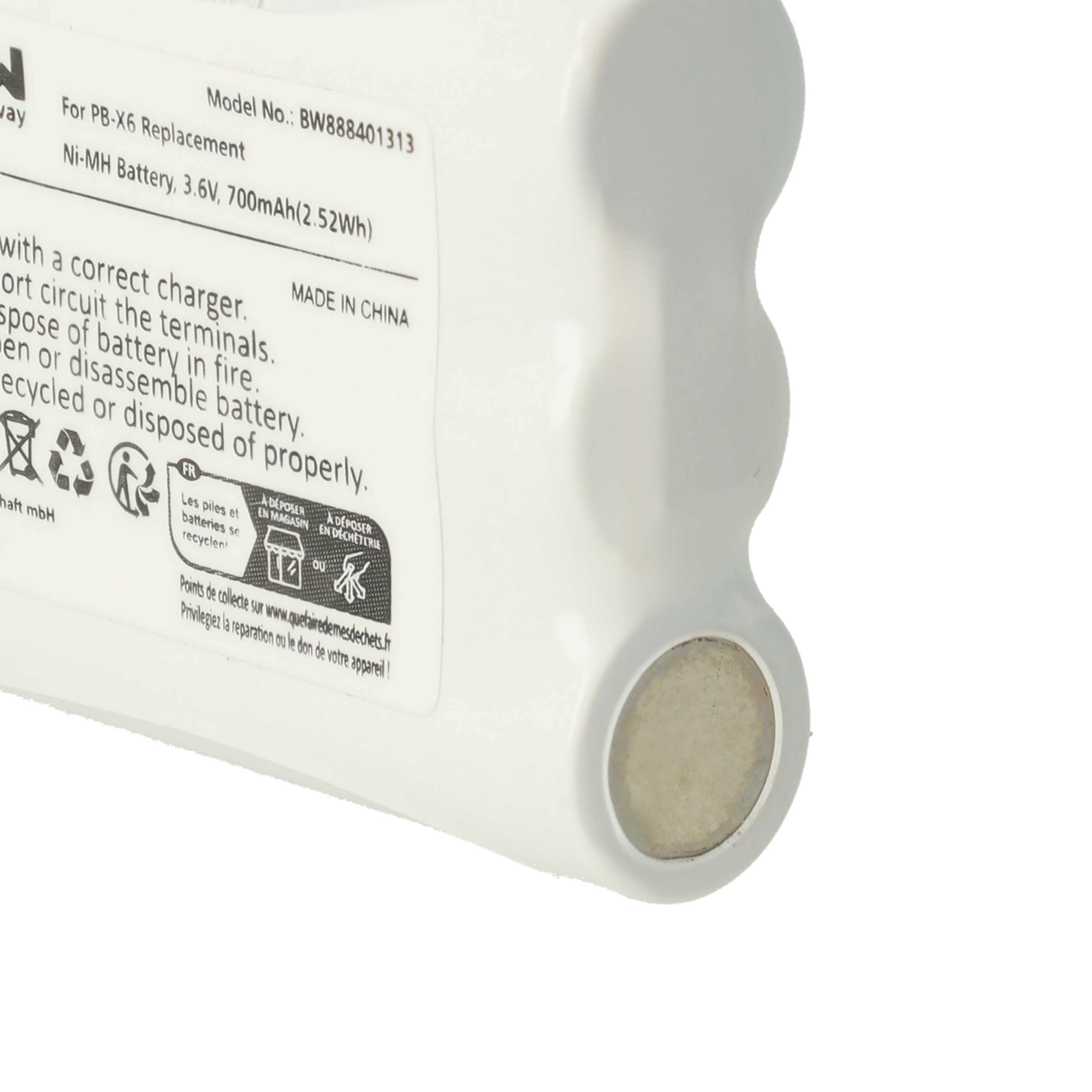 Radio 10x Battery replaces Midland PB-X6 - 700 mAh 3.6 V NiMH
