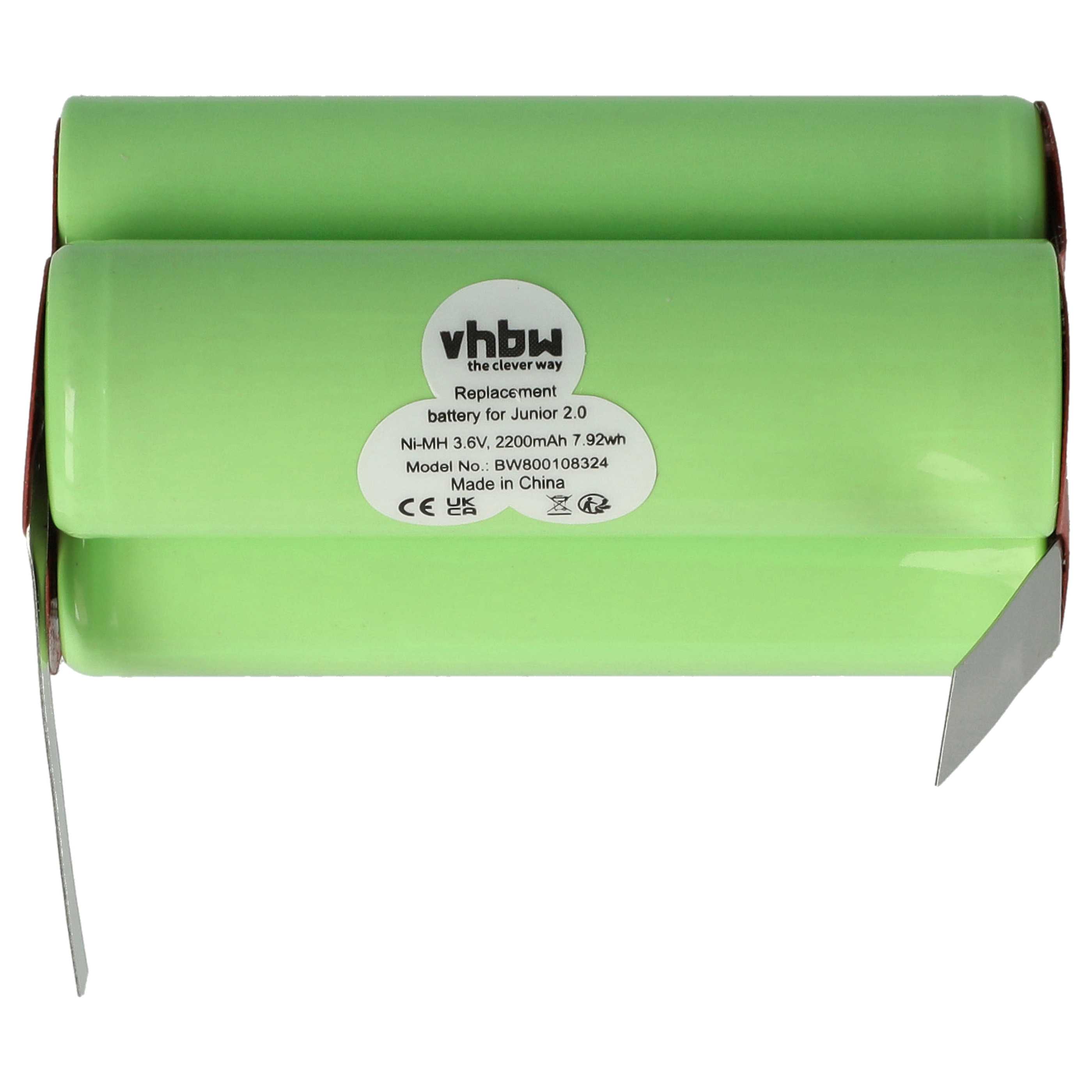 Battery replaces AEG/Electrolux Type 141 for AEG Electrolux 2000mAh, 3.6V, NiMH