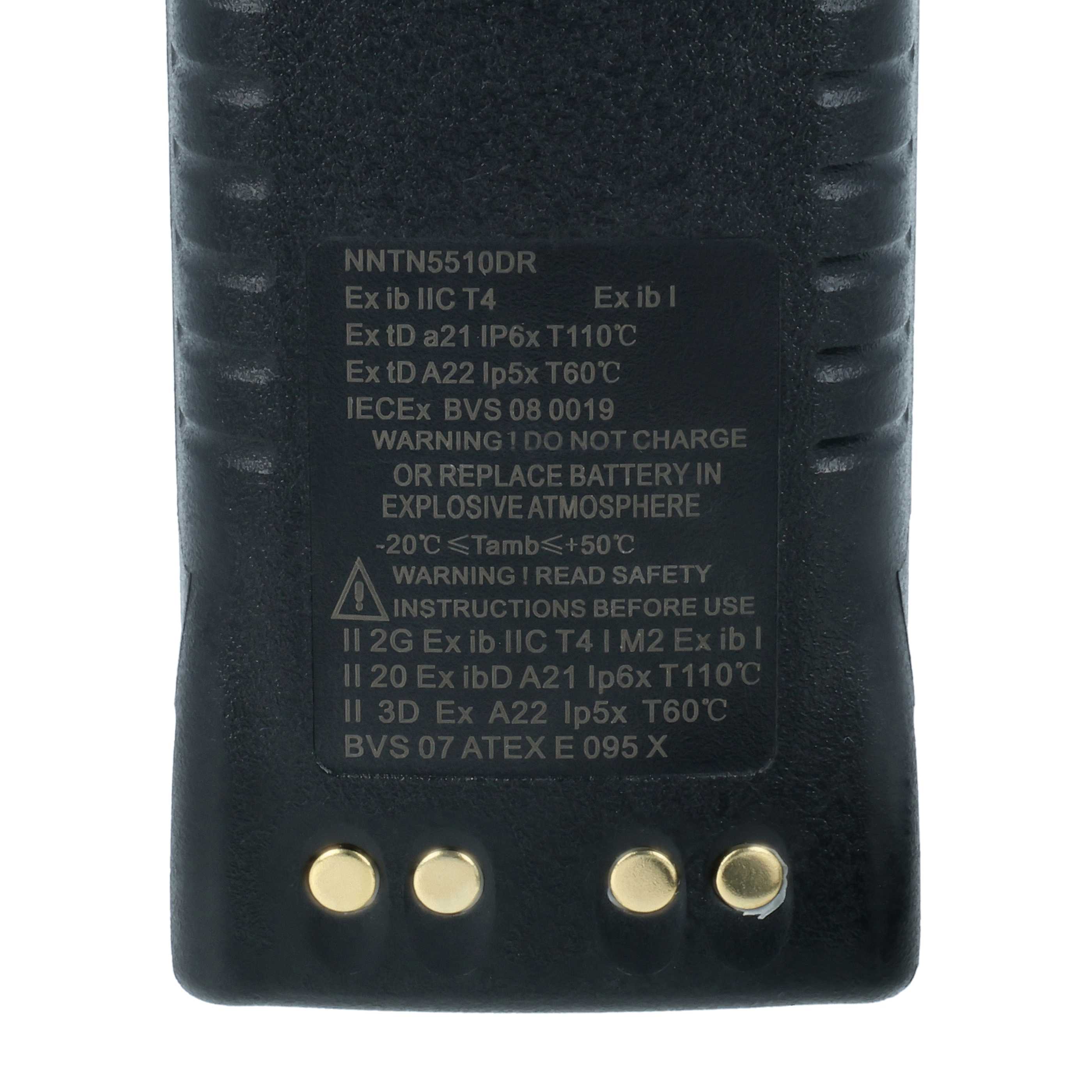 Radio Battery replaces Motorola NNTN5510BR, NNTN5510AR - 2350 mAh 7.4 V Li-Ion + Belt Clip