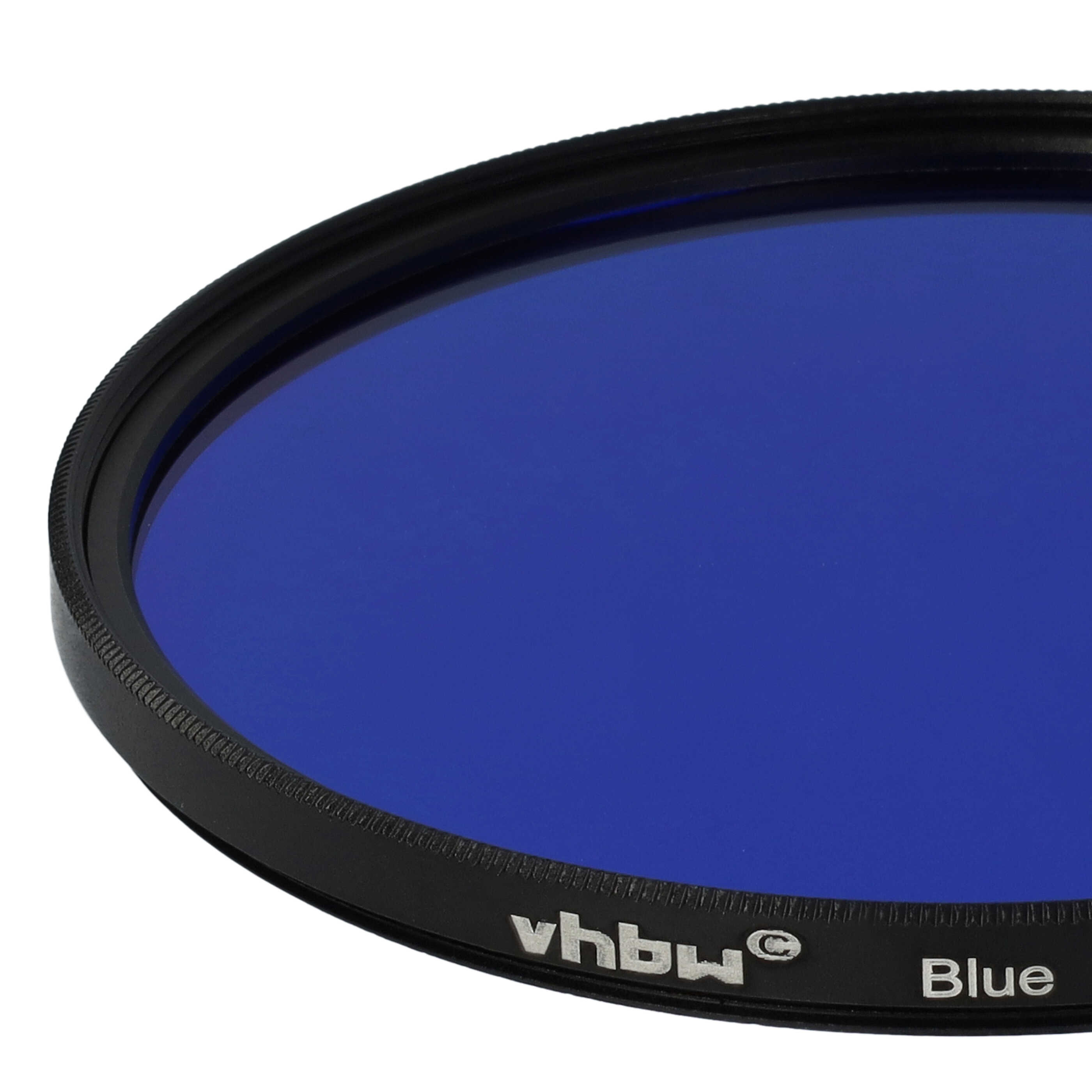 Filtre de couleur bleu pour objectifs d'appareils photo de 77 mm - Filtre bleu