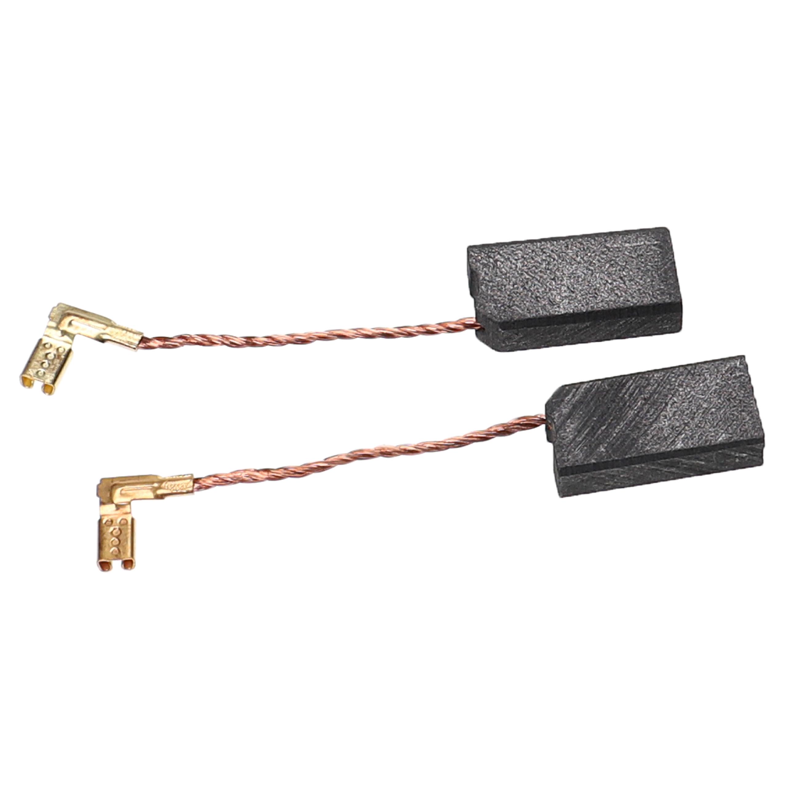 2x Kohlebürste passend für Collomix RGE 110 Elektrowerkzeug - 6 x 10 x 20mm