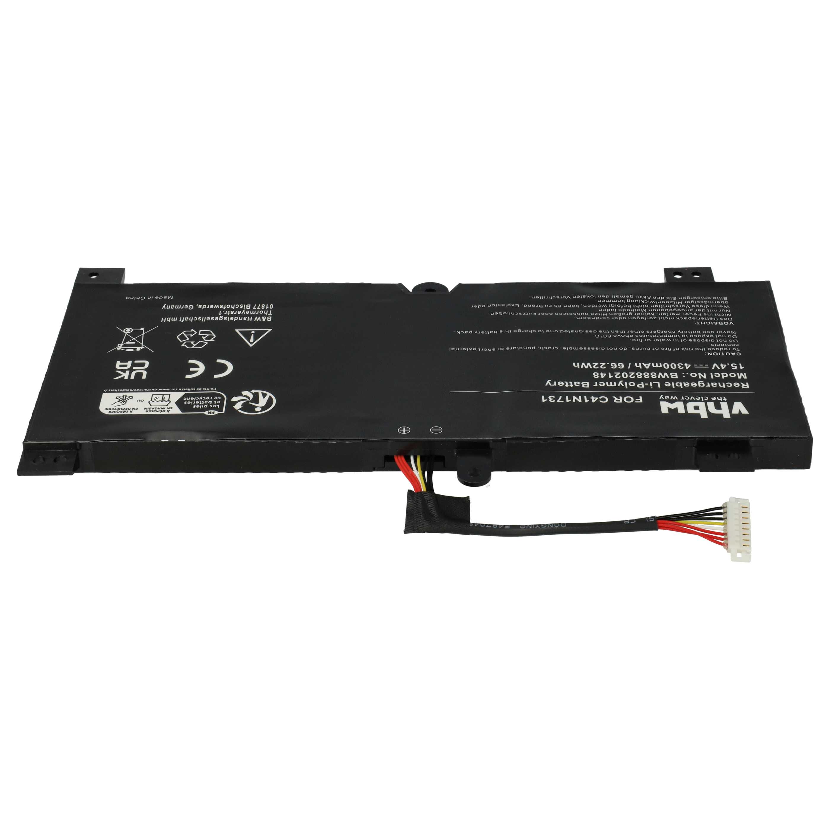 Akumulator do laptopa zamiennik Asus 0B200-02940000, C41N1731 - 4300 mAh 15,4 V LiPo