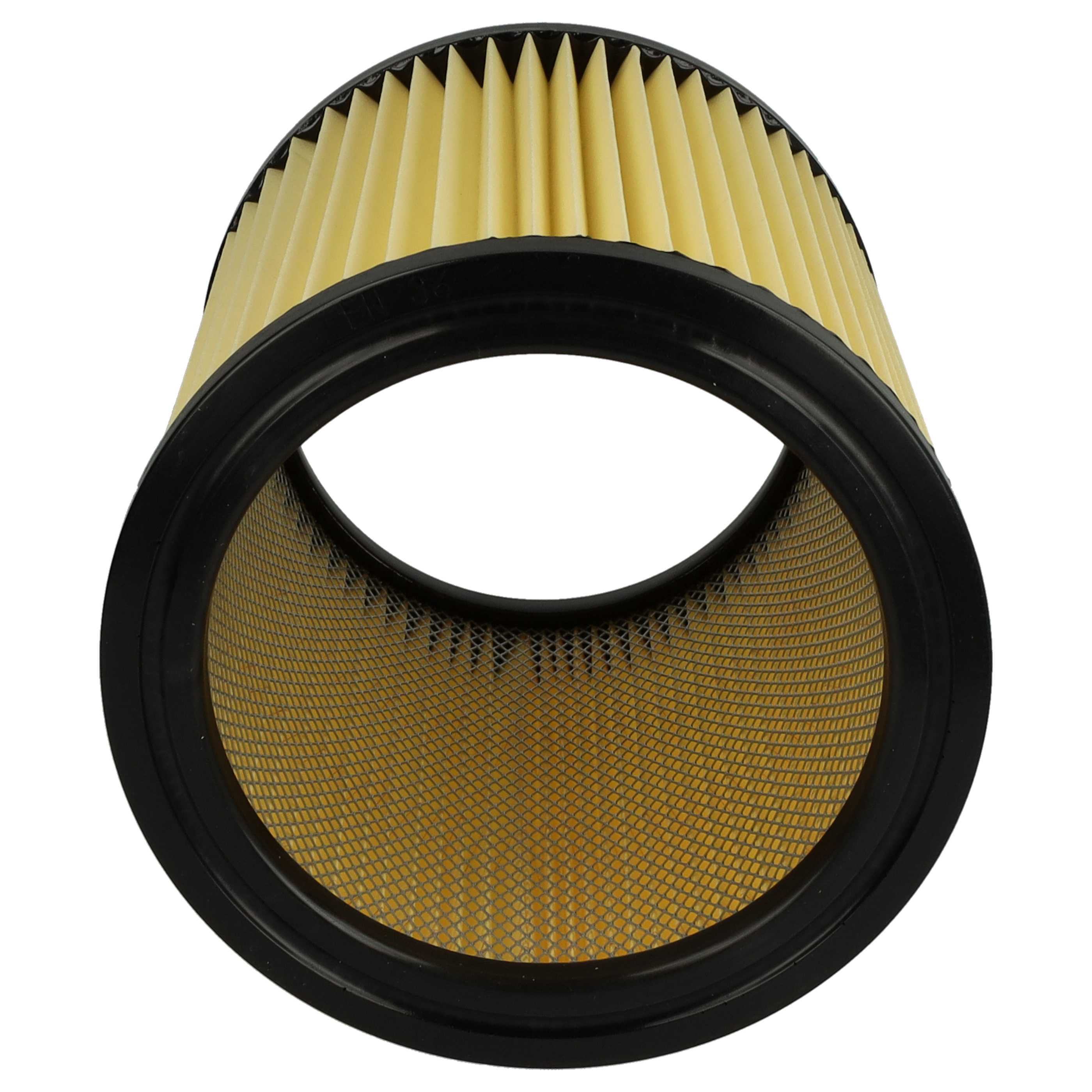 4x Filtercartridge filter replaces Hikoki Hitachi 710060 for Hikoki Hitachi Vacuum Cleaner, black / yellow