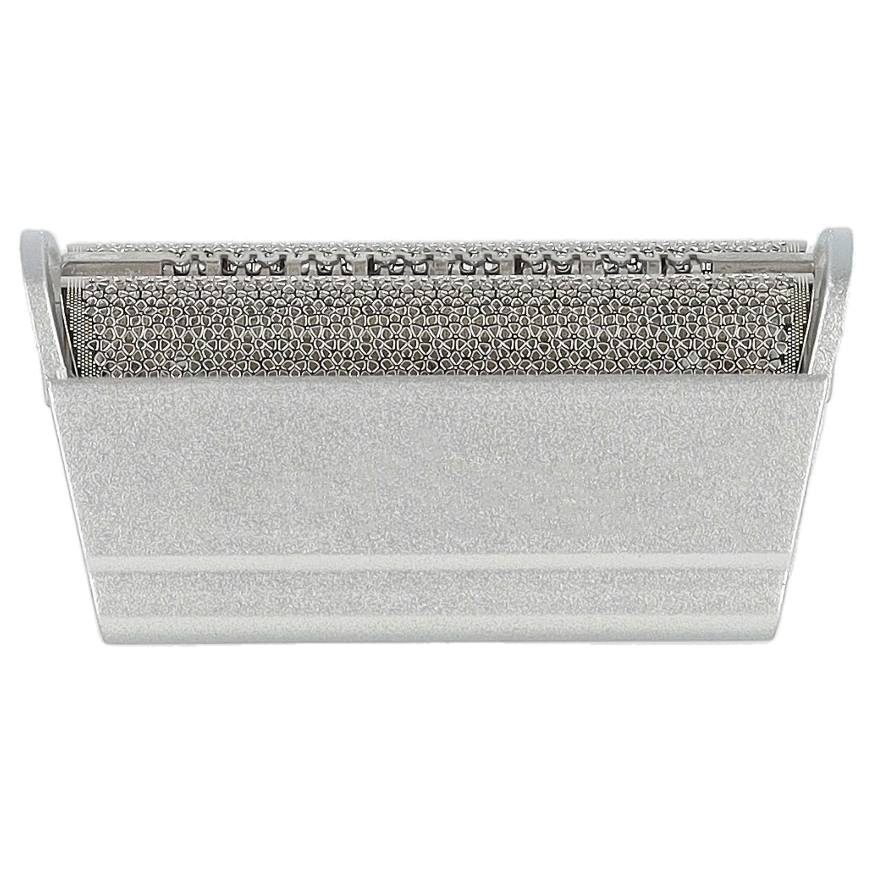 2x Doppelscherfolie als Ersatz für Braun SB505, 31B, 31S für Braun Rasierer - inkl. Rahmen, silber