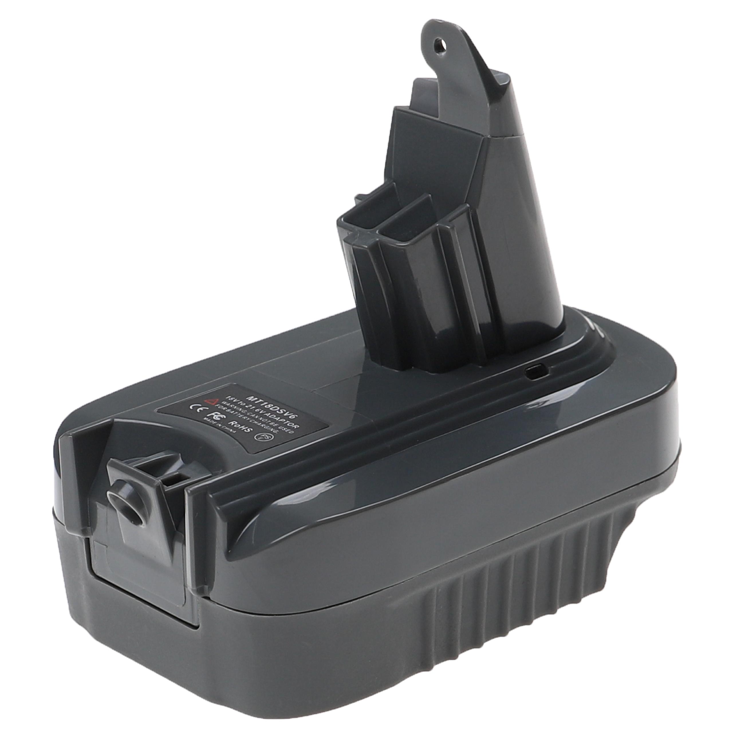 Battery Adapter from 18 V Li-Ion Makita Batteries to Dyson Absolute Vacuum Cleaner Batteries etc.