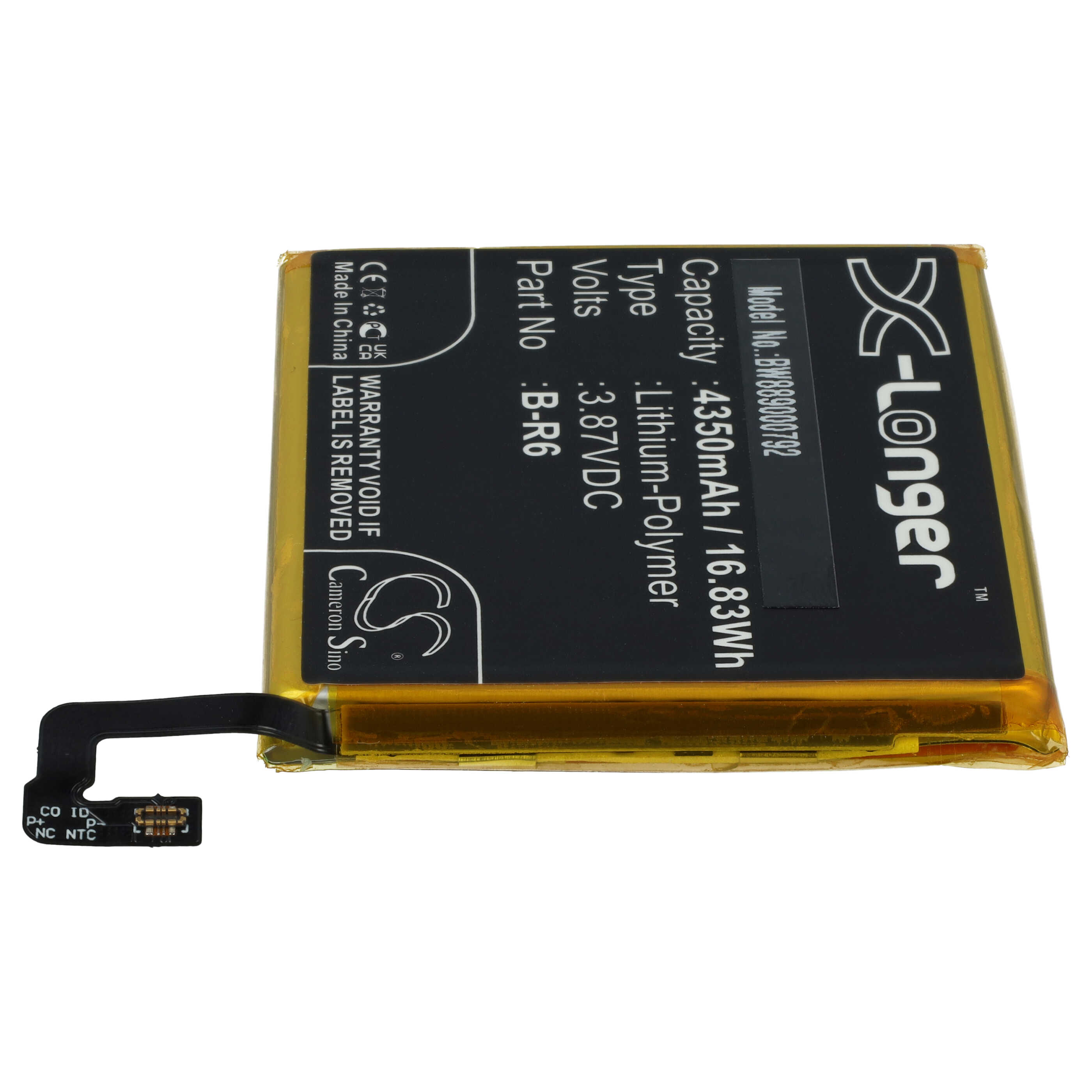 Mobile Phone Battery Replacement for Vivo B-R6 - 4350 mAh 3.87 V Li-polymer