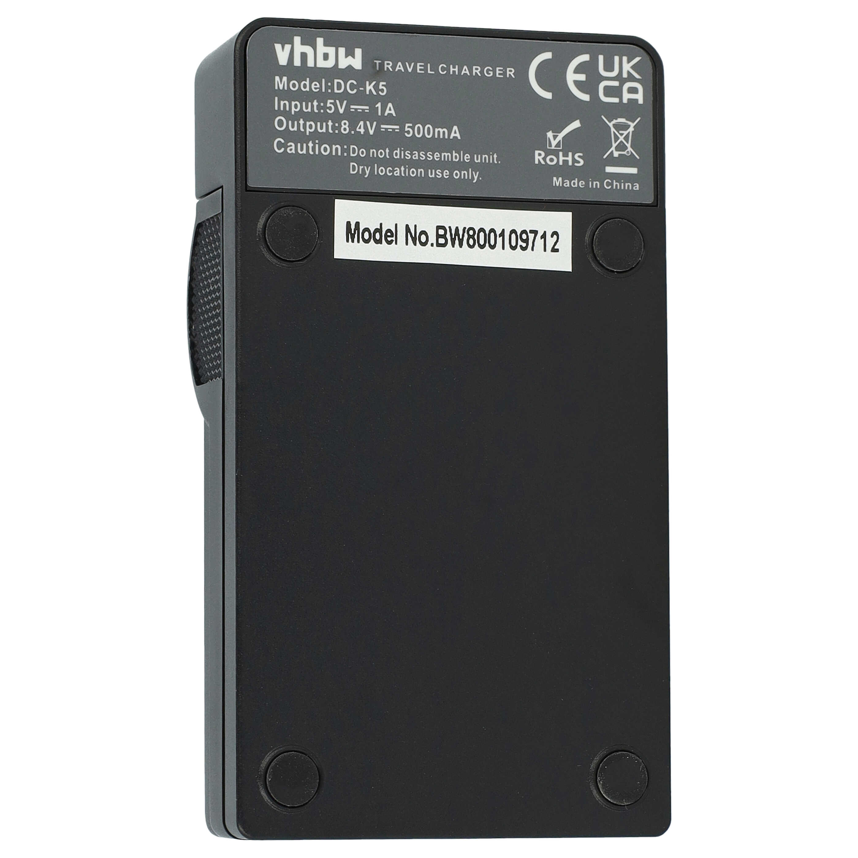 Battery Charger suitable for Panasonic VW-VBD1E Camera etc. - 0.5 A, 8.4 V