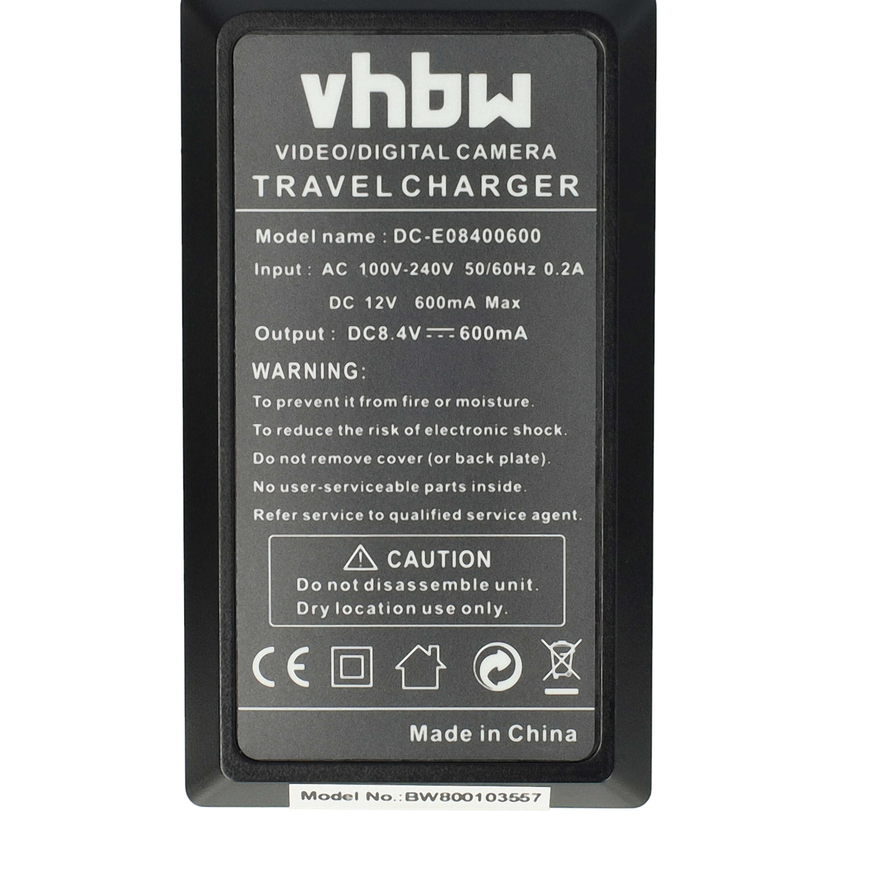 Battery Charger suitable for Olympus PS-BLN1 Camera etc. - 0.6 A, 8.4 V