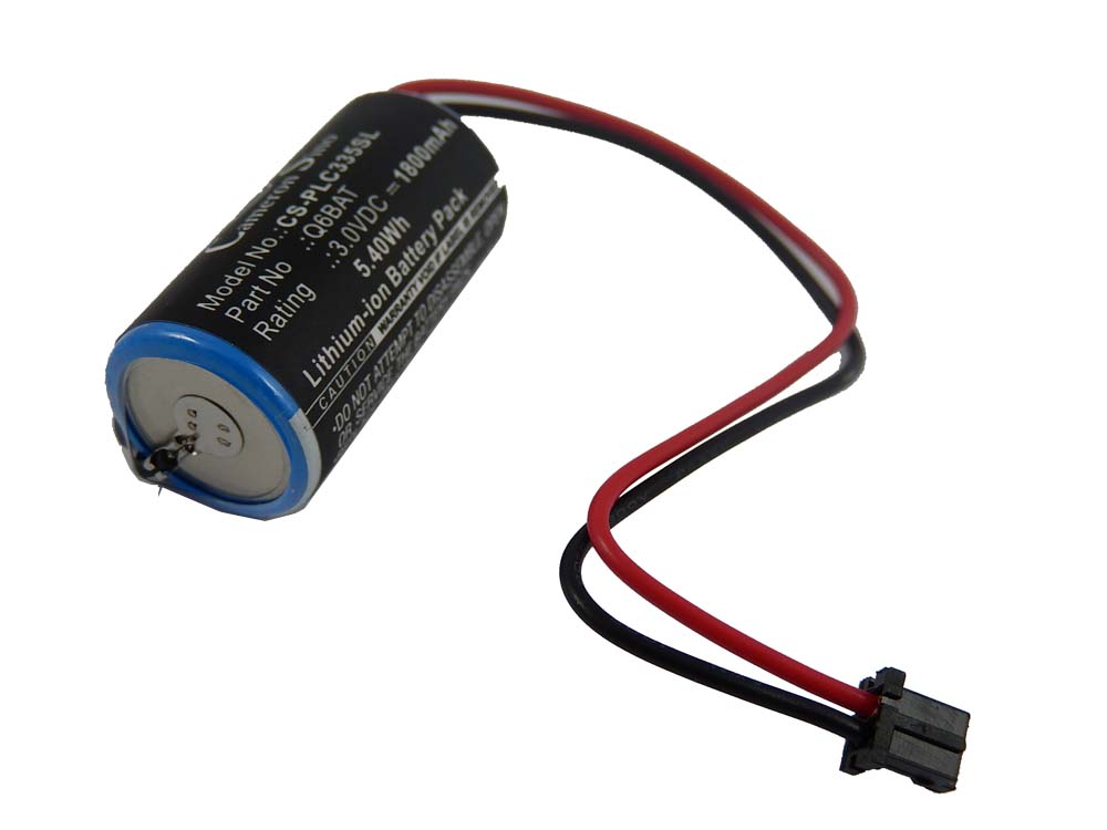 Industrial Controller Battery Replacement for Mitusibishi Q6BAT - 1800mAh 3V Li-Ion