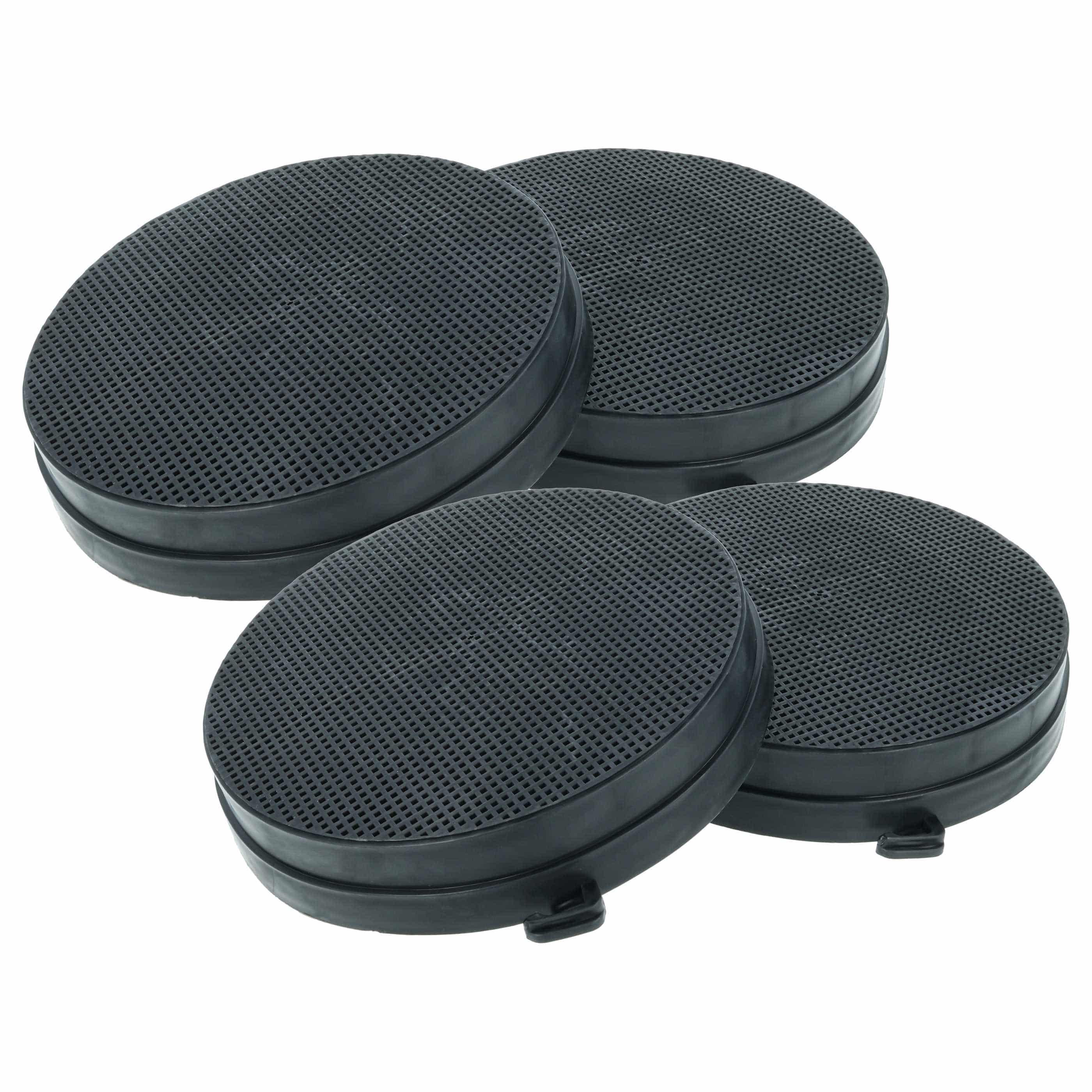 4x Filtres à charbon actif remplace Falmec 114163, 103050091, AS-AZKF840 pour hotte Falmec