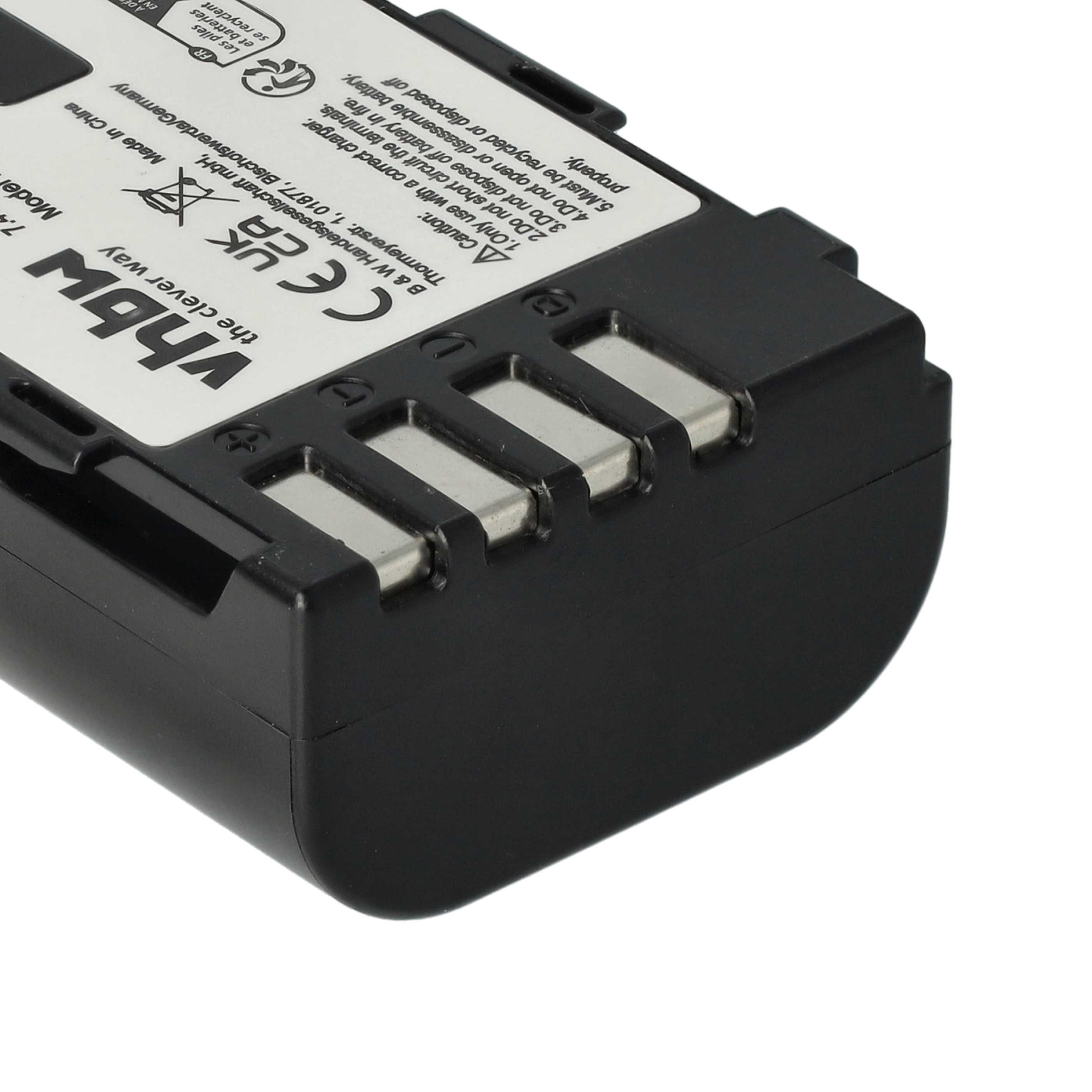 3x Battery replaces Panasonic DMW-BLF19E, DMW-BLF19 - 1100mAh, 7.2V, Li-Ion