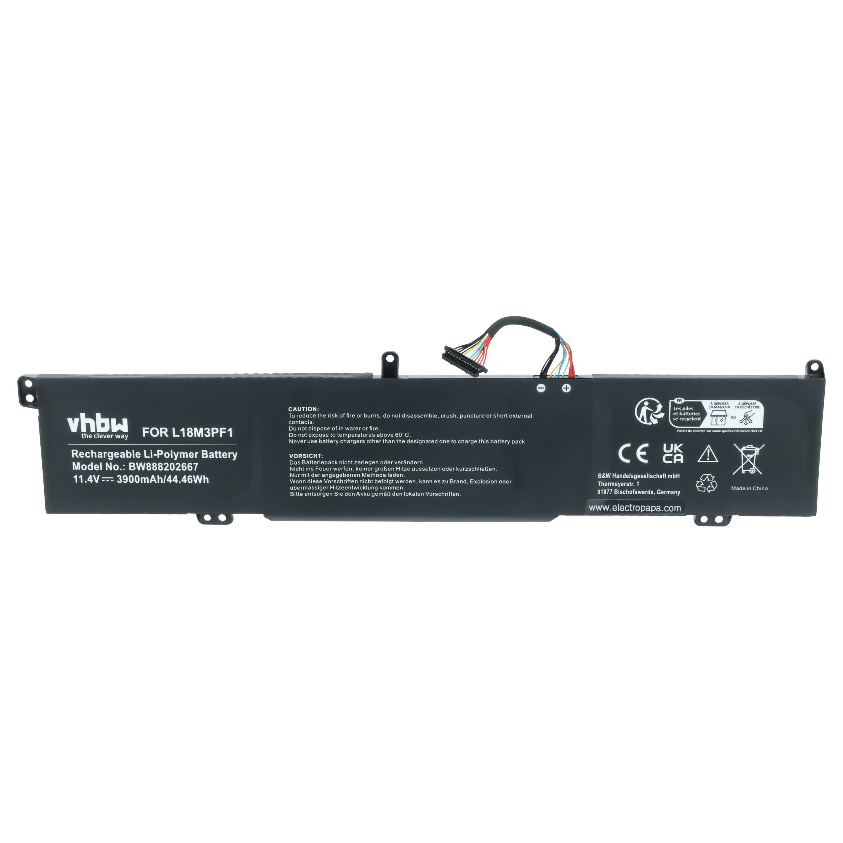 Akumulator do laptopa zamiennik Lenovo 5B10T04975, 5B10T04976, 5B10W67336, 5B10W67350 - 3900 mAh 11,4 V LiPo