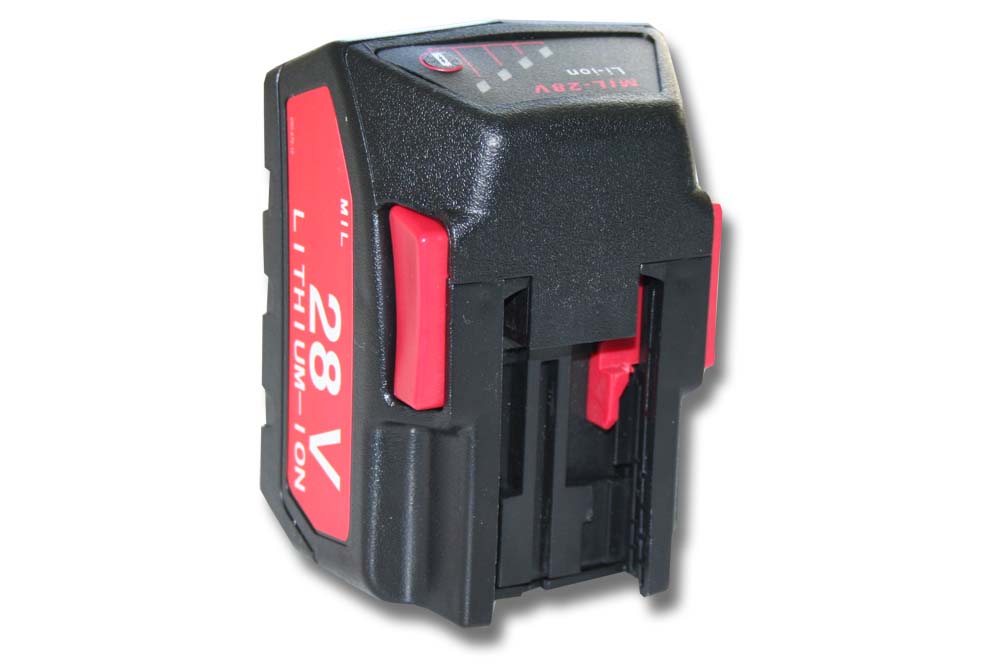 Electric Power Tool Battery Replaces AEG / Milwaukee 48-11-2830, 48-11-1830 - 2000 mAh, 28 V, Li-Ion