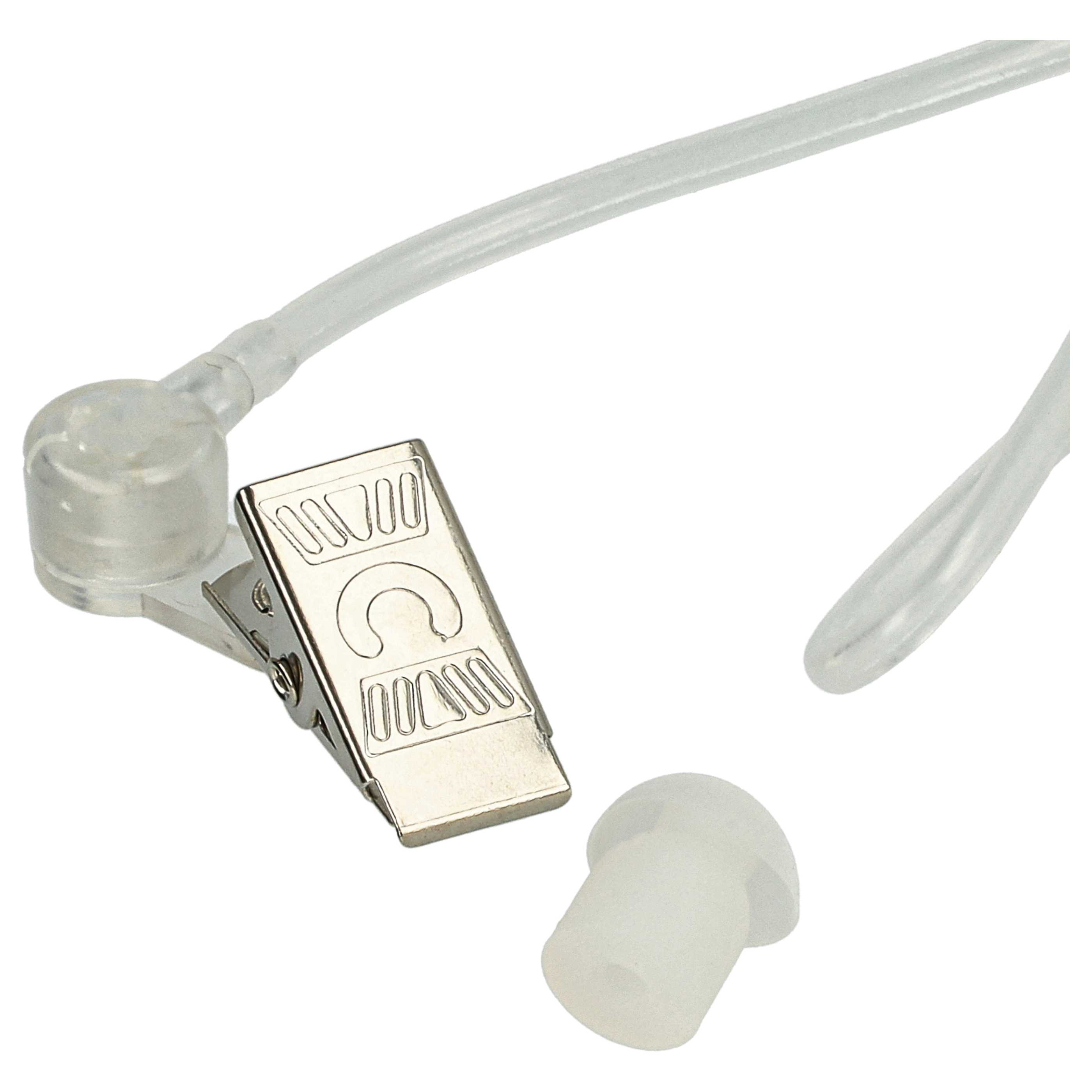 Security Radio Headset suitable for Retevis / Motorola / Hytera MTX900 - "Take Call Button", Clip Mount + Phon