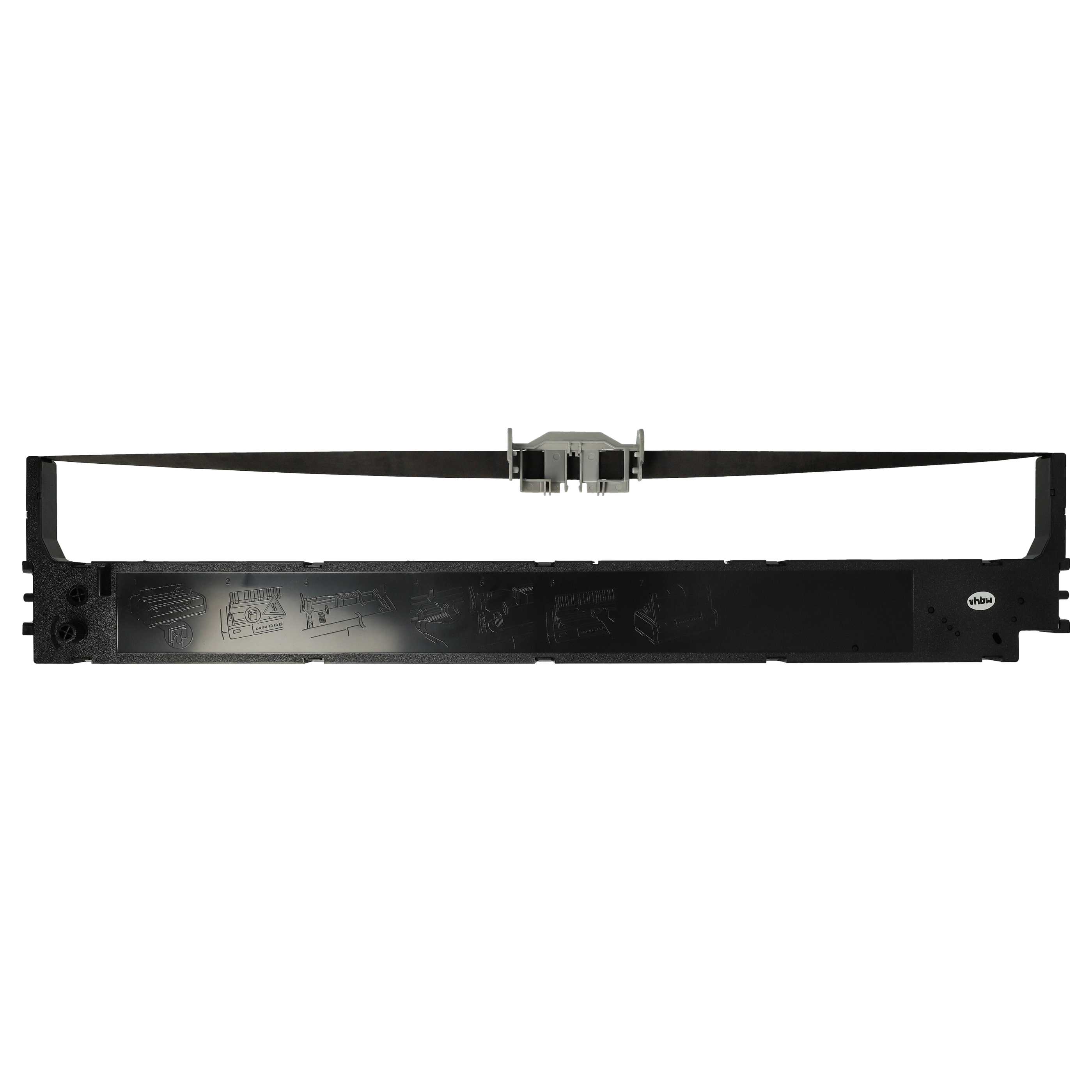 10x Ink Ribbon replaces OKI 44173406 for Dot Matrix, Receipt Printer - Black