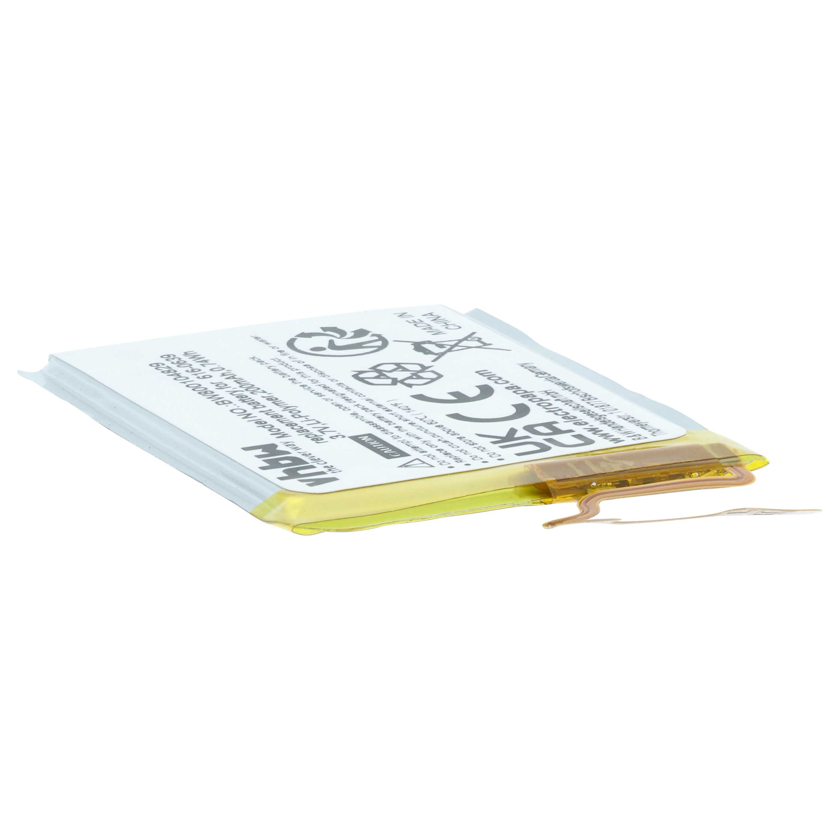 MP3-Player-Akku als Ersatz für Apple 616-0640, 616-0639 für Apple - 200mAh 3,7V Li-Polymer