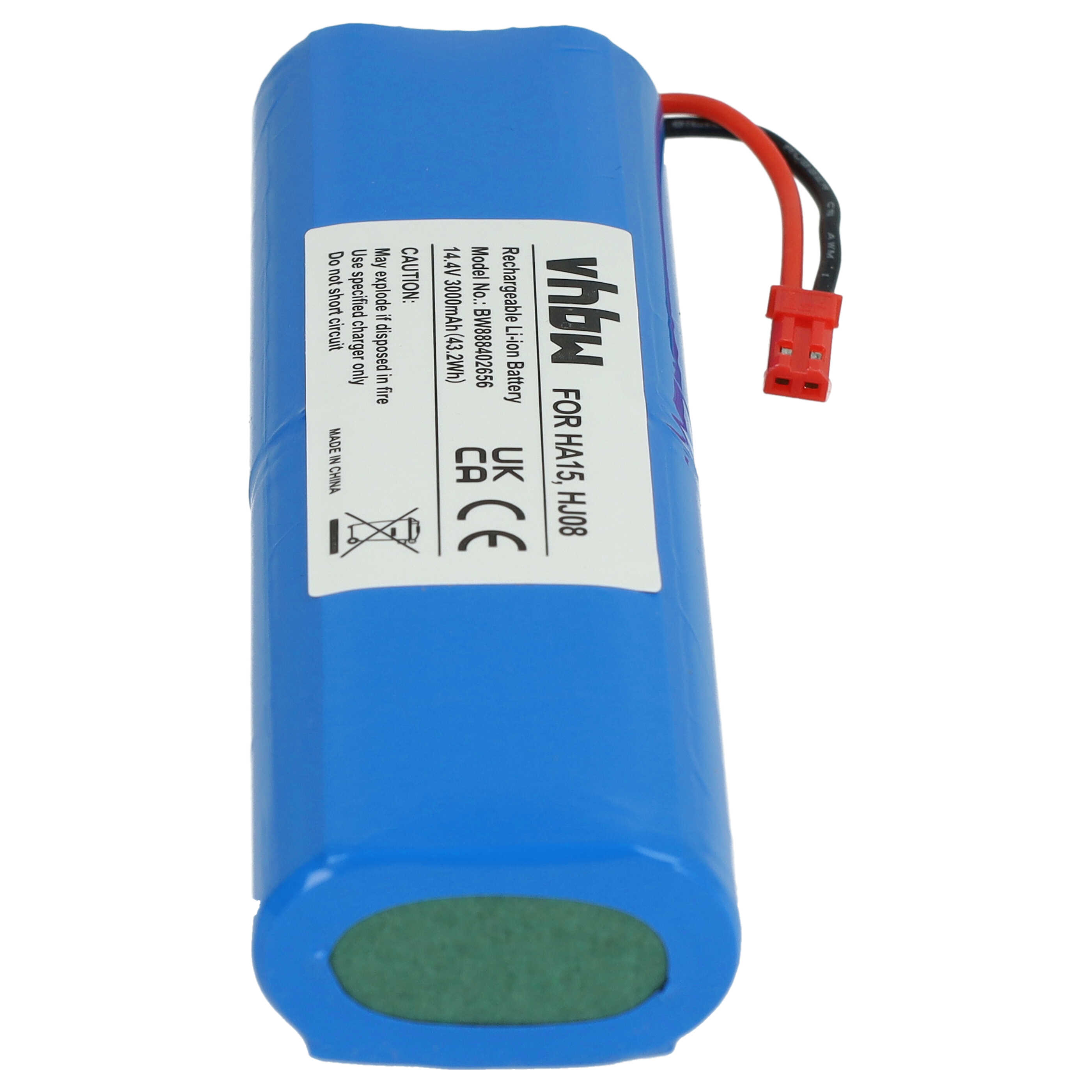 Batteria sostituisce iLife Ay-18650B4, 18650B4-4S1P-AGX-2 per aspirapolvere iLife - 3000mAh 14,4V Li-Ion