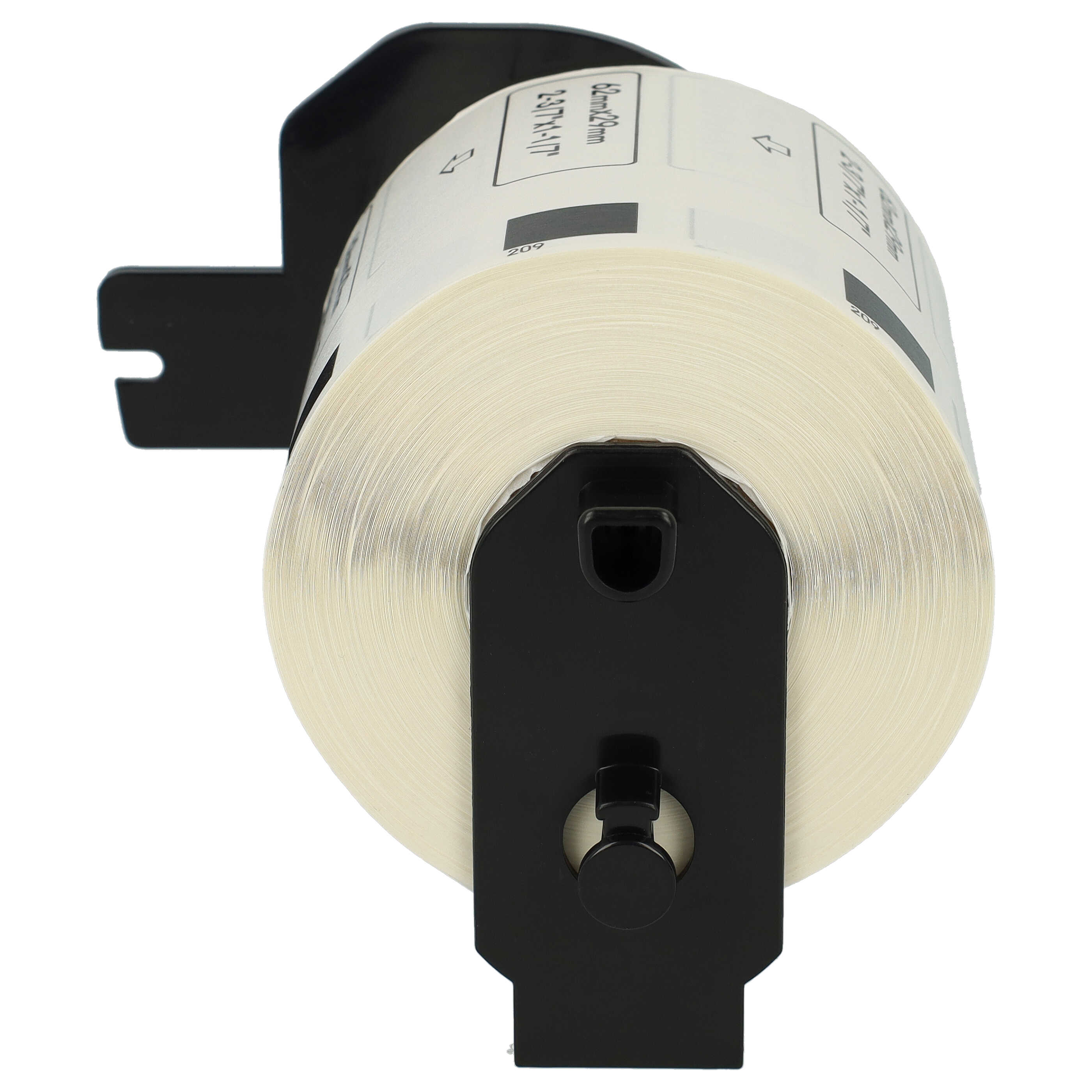 2x Label Roll replaces Brother DK-11209 Labeller - 62 mm x 29 mm + Holder