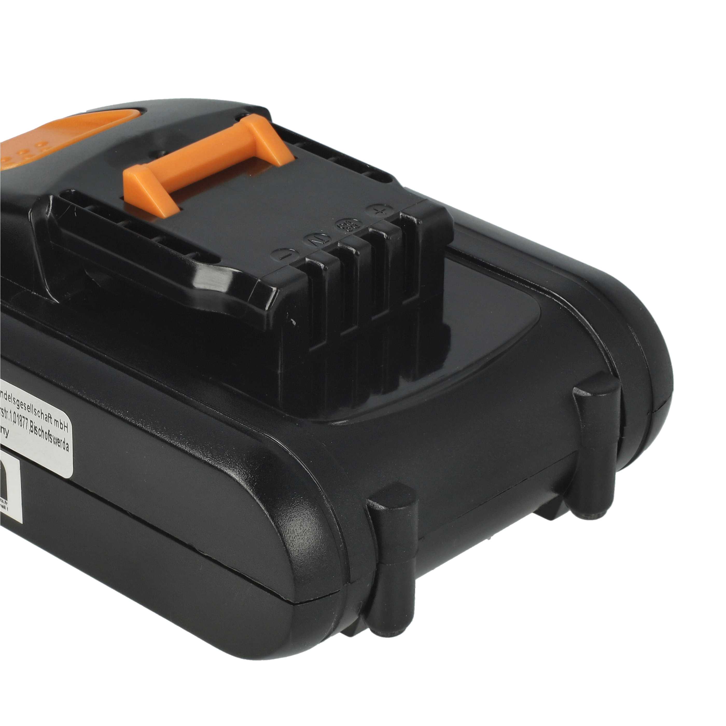 2x Battery replaces Rockwell RW9351.1 Electric Power Tool - 2500 mAh, 20 V, Li-Ion