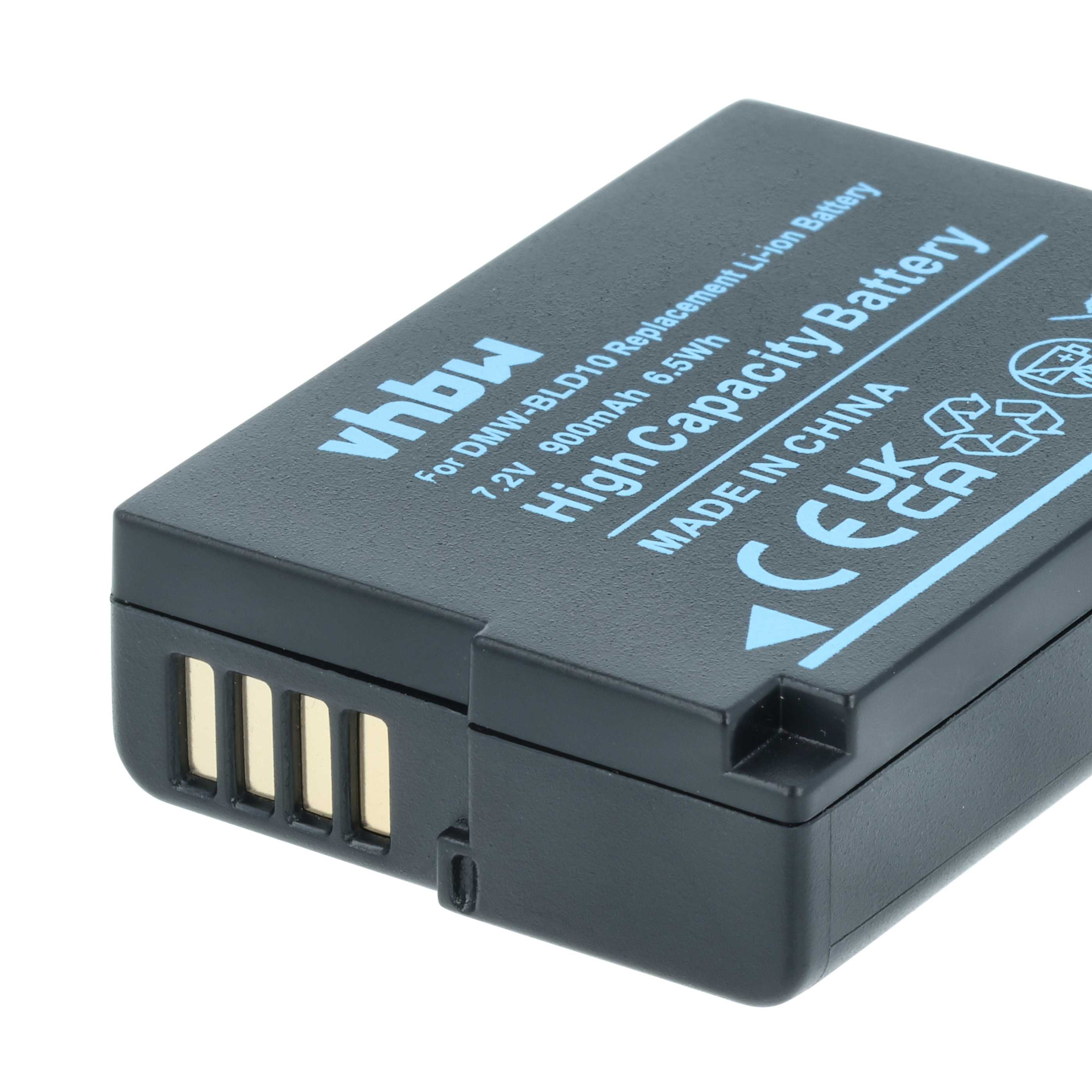 Battery replaces Panasonic DMW-BLD10, DMW-BLD10PP, DMW-BLD10E - 950mAh, 7.2V, Li-Ion with Info Chip