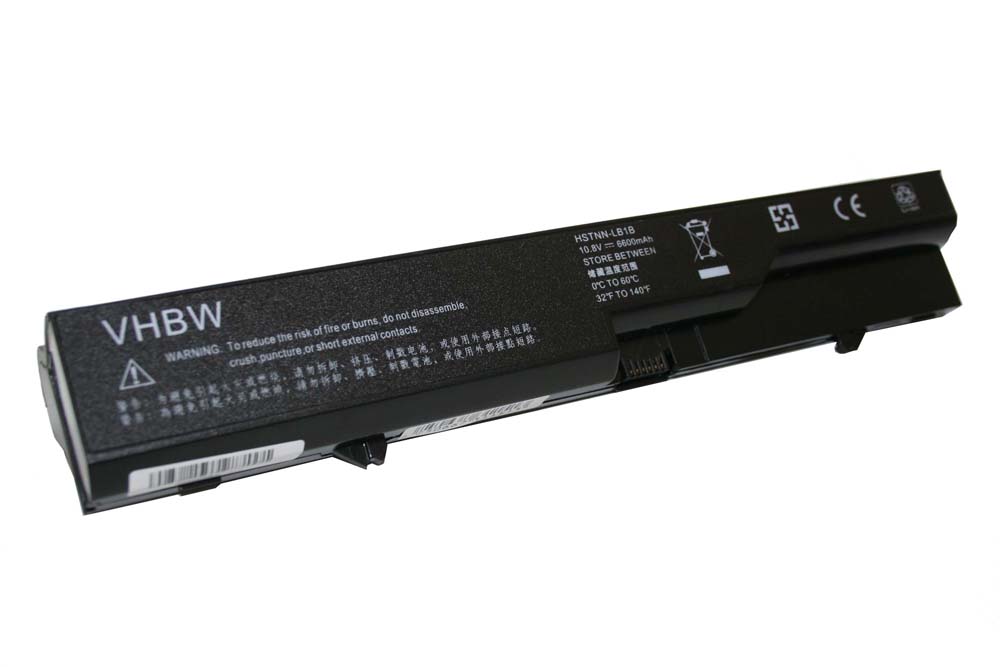 Notebook Battery Replacement for HP HSTNN-DB1A, HSTNN-IB1A, HSTNN-CB1A - 6600mAh 10.8V Li-Ion, black