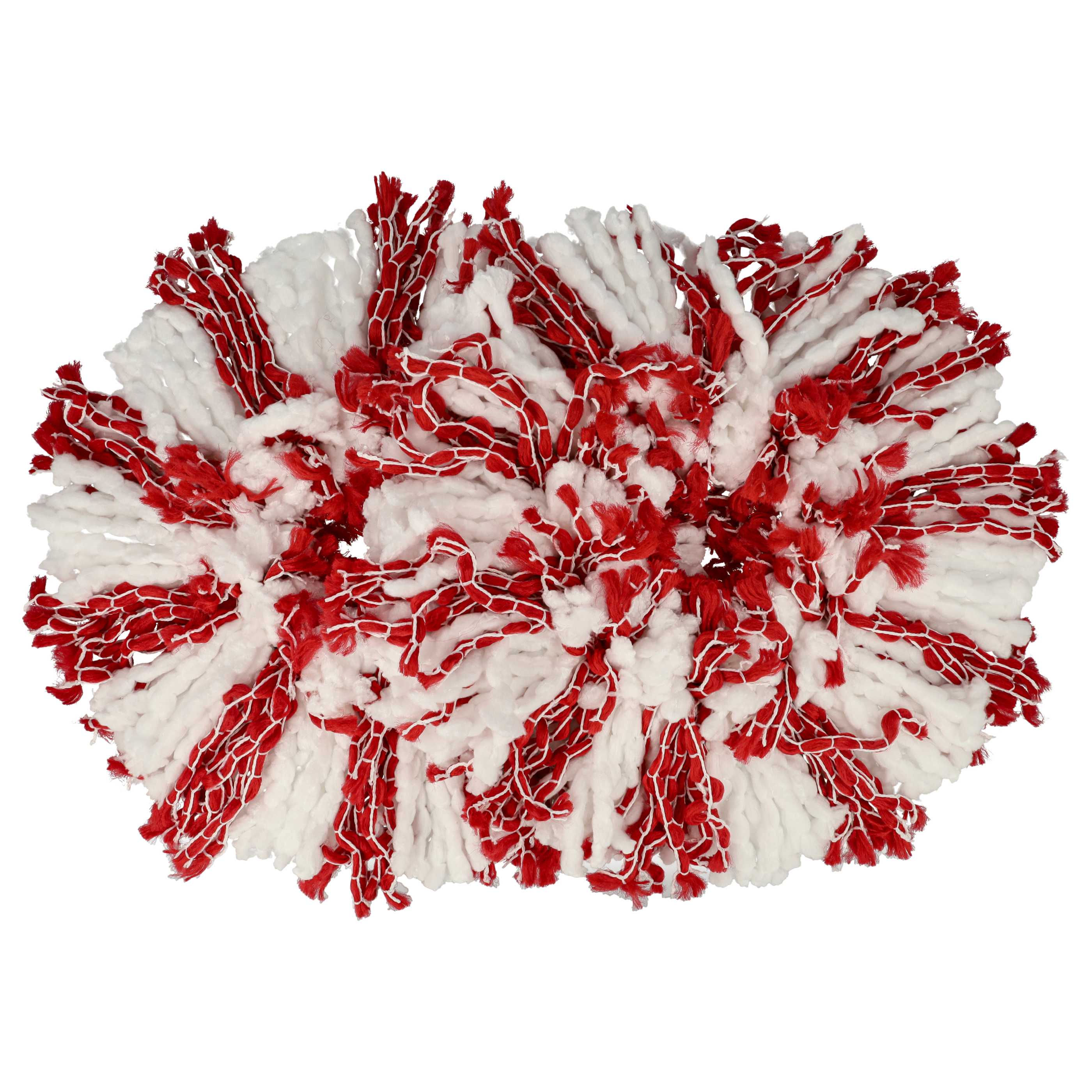 10x Mop Head replaces Leifheit 52115, 52094 for Leifheit Mop - microfibre, white, red