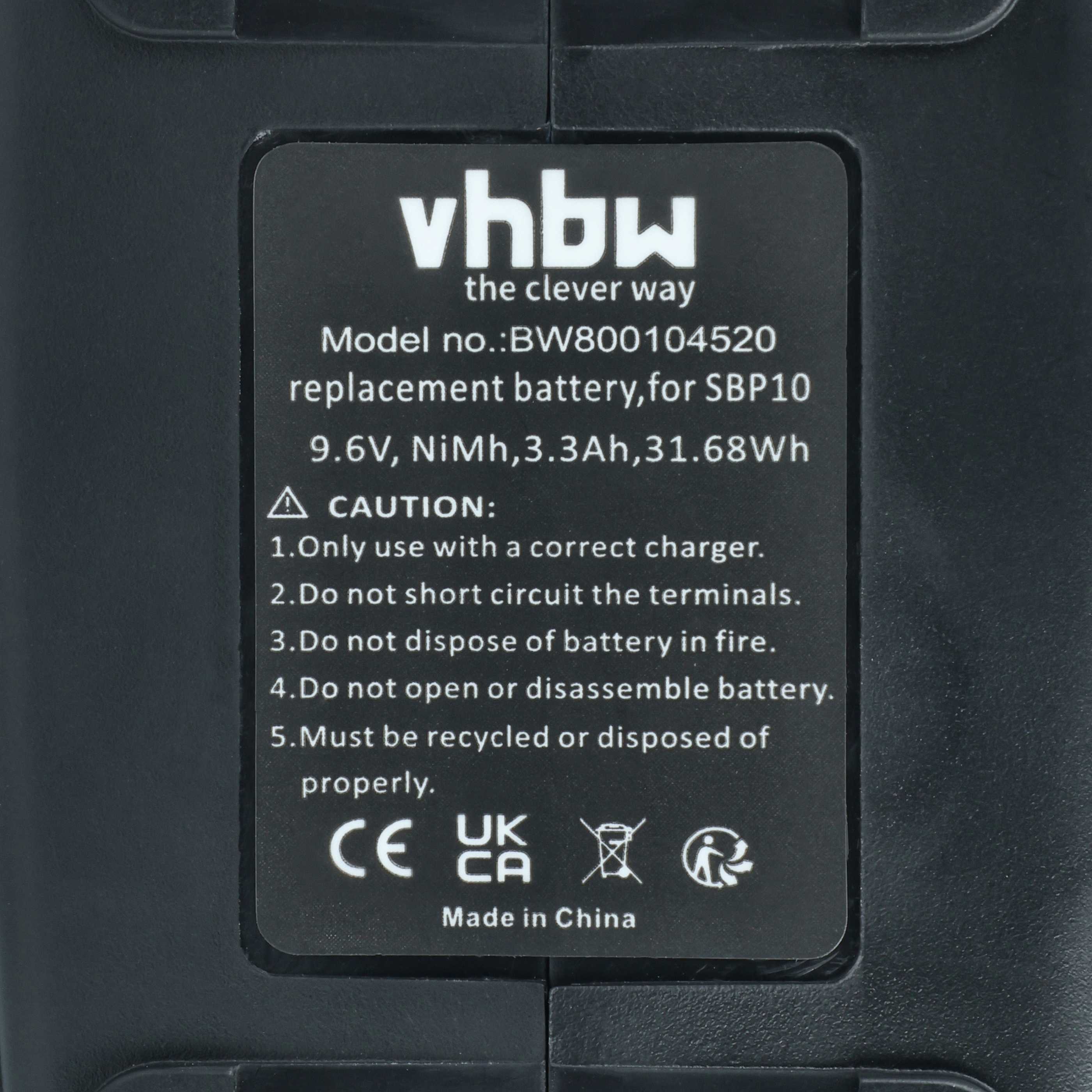 Batteria sostituisce Hilti 315078, 334584, SBP10, SPB105, 265605 per attrezzo - 3,3Ah 9,6V NiMH