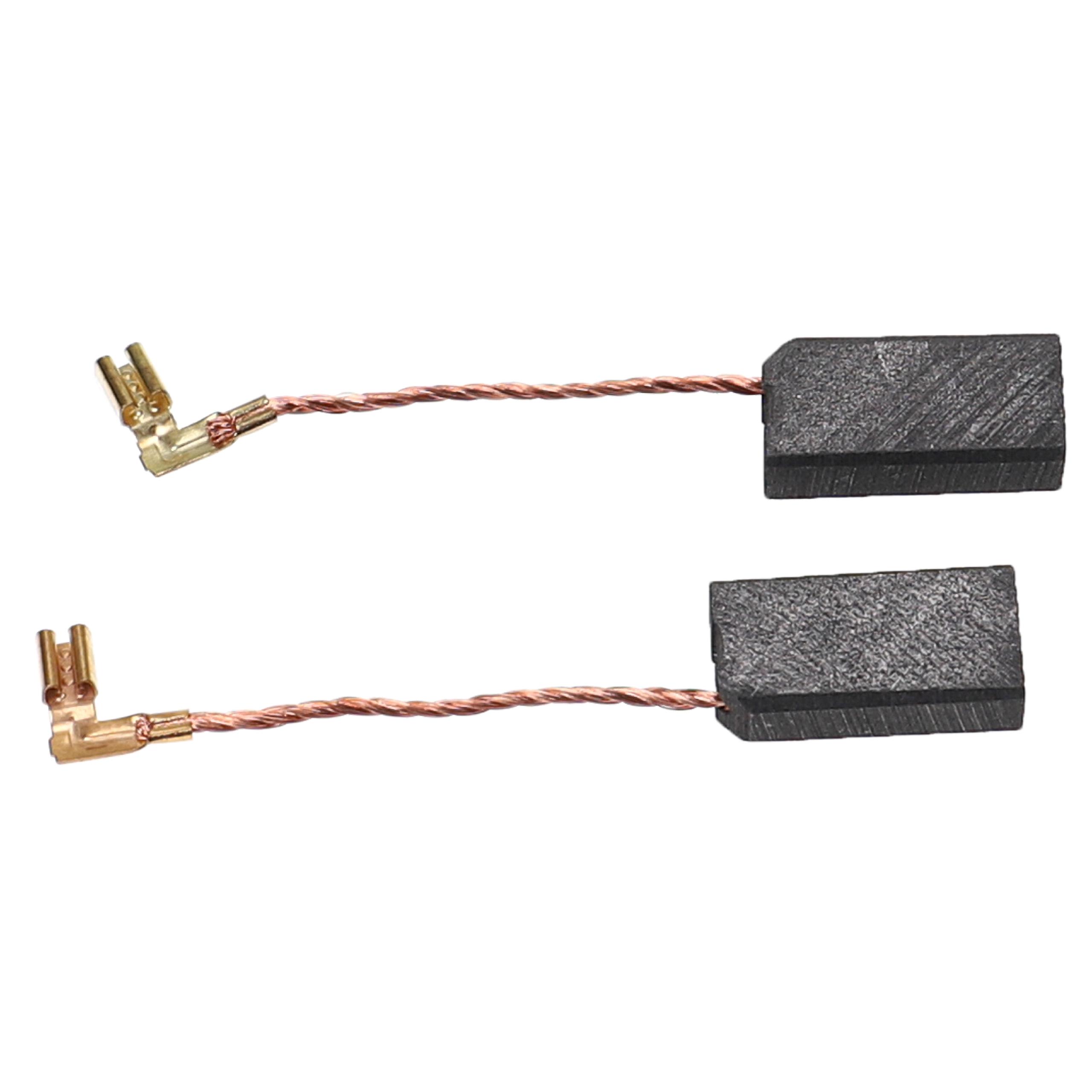 2x Kohlebürste passend für Collomix RGE 110 Elektrowerkzeug - 6 x 10 x 20mm