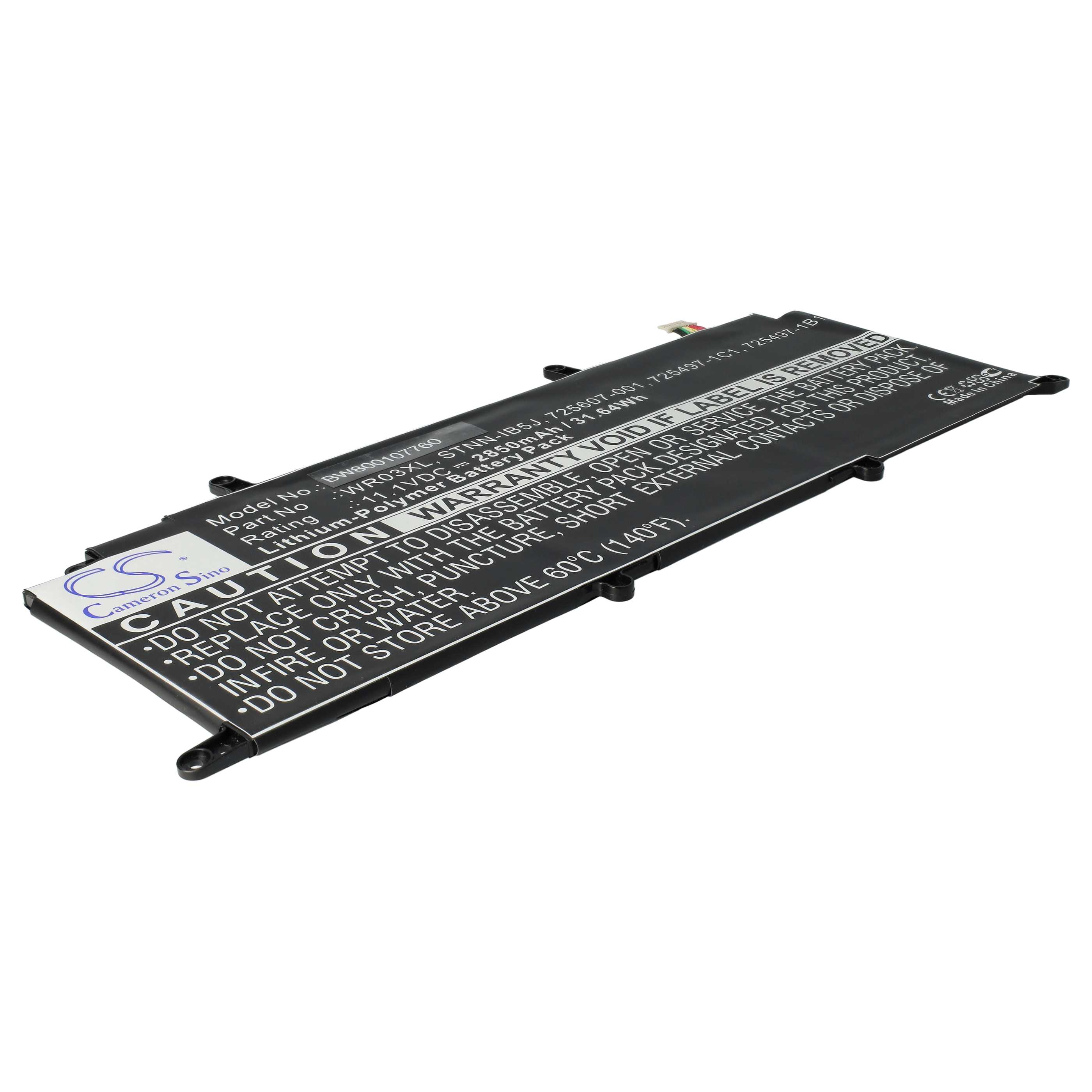 Akumulator do laptopa zamiennik HP 725607-001, 725497-1B1, 725497-1C1 - 2850 mAh 11,1 V LiPo, czarny