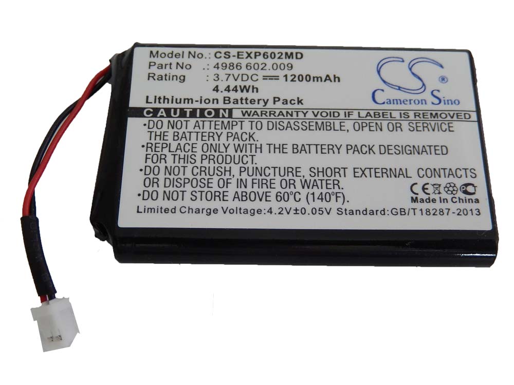 Batterie remplace 4986 602.009 pour appareil médical - 1200mAh 3,7V Li-ion