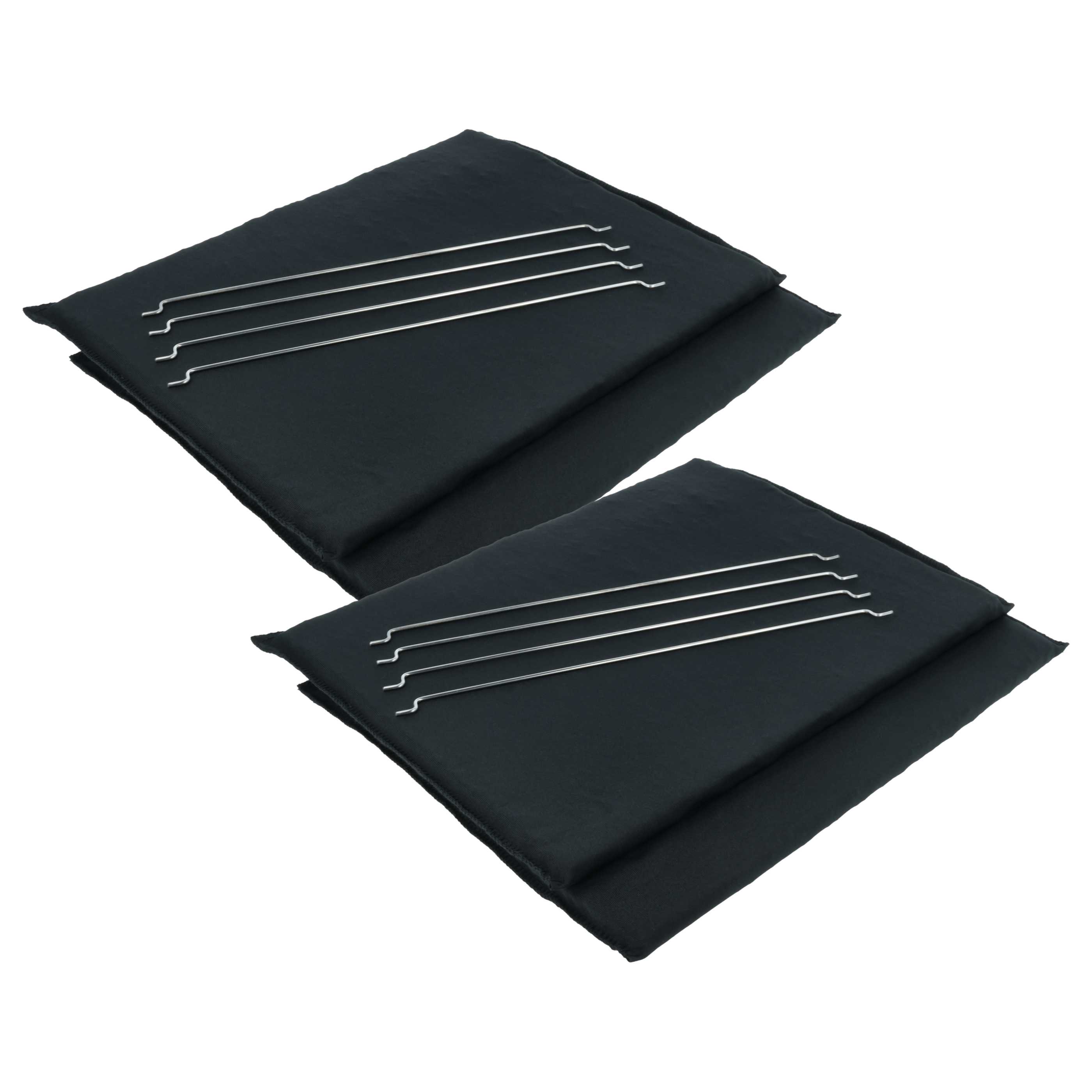 4x Filtres à charbon actif remplace Miele DKF 22-1, 4002515445303 pour hotte Miele + bague de fixation