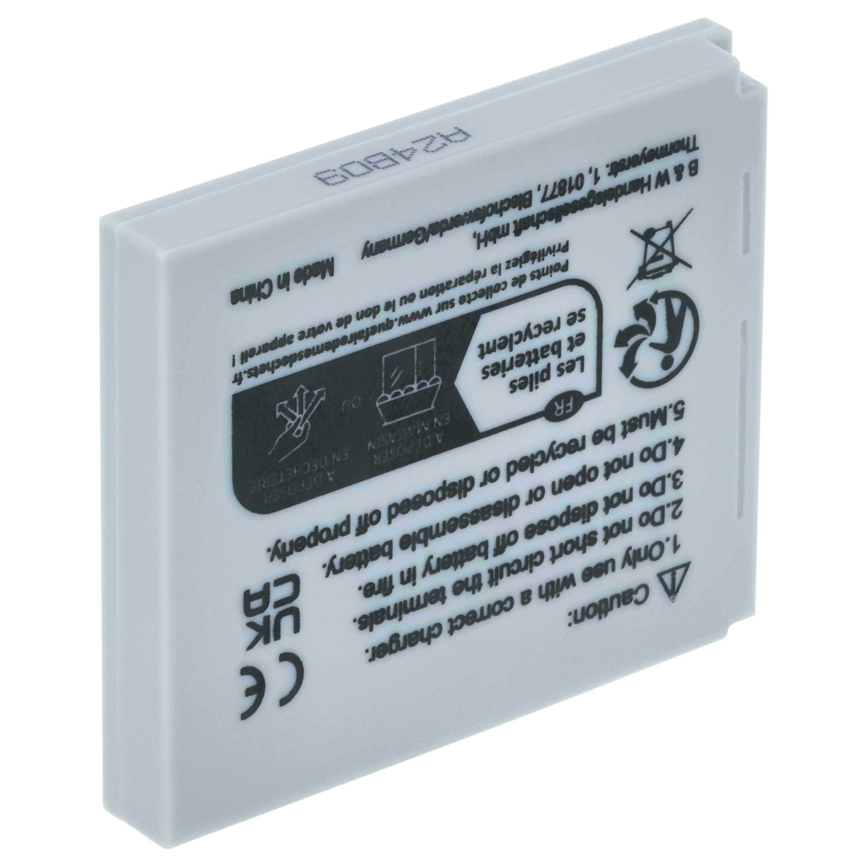 Batteria sostituisce Canon NB-4L per fotocamera - 600mAh 3,6V Li-Ion