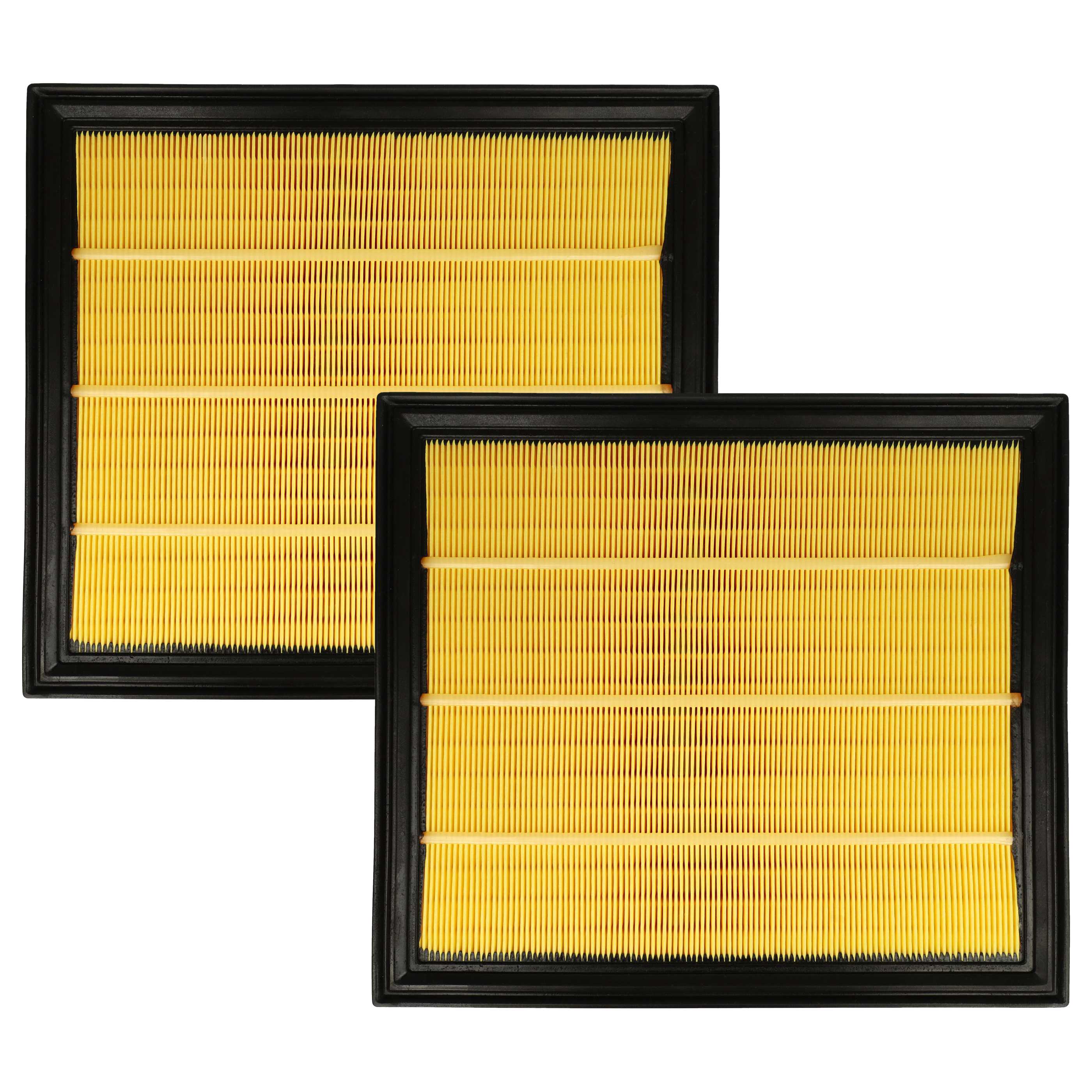 2x flat pleated filter replaces 61605 for Hako Vacuum Cleaner