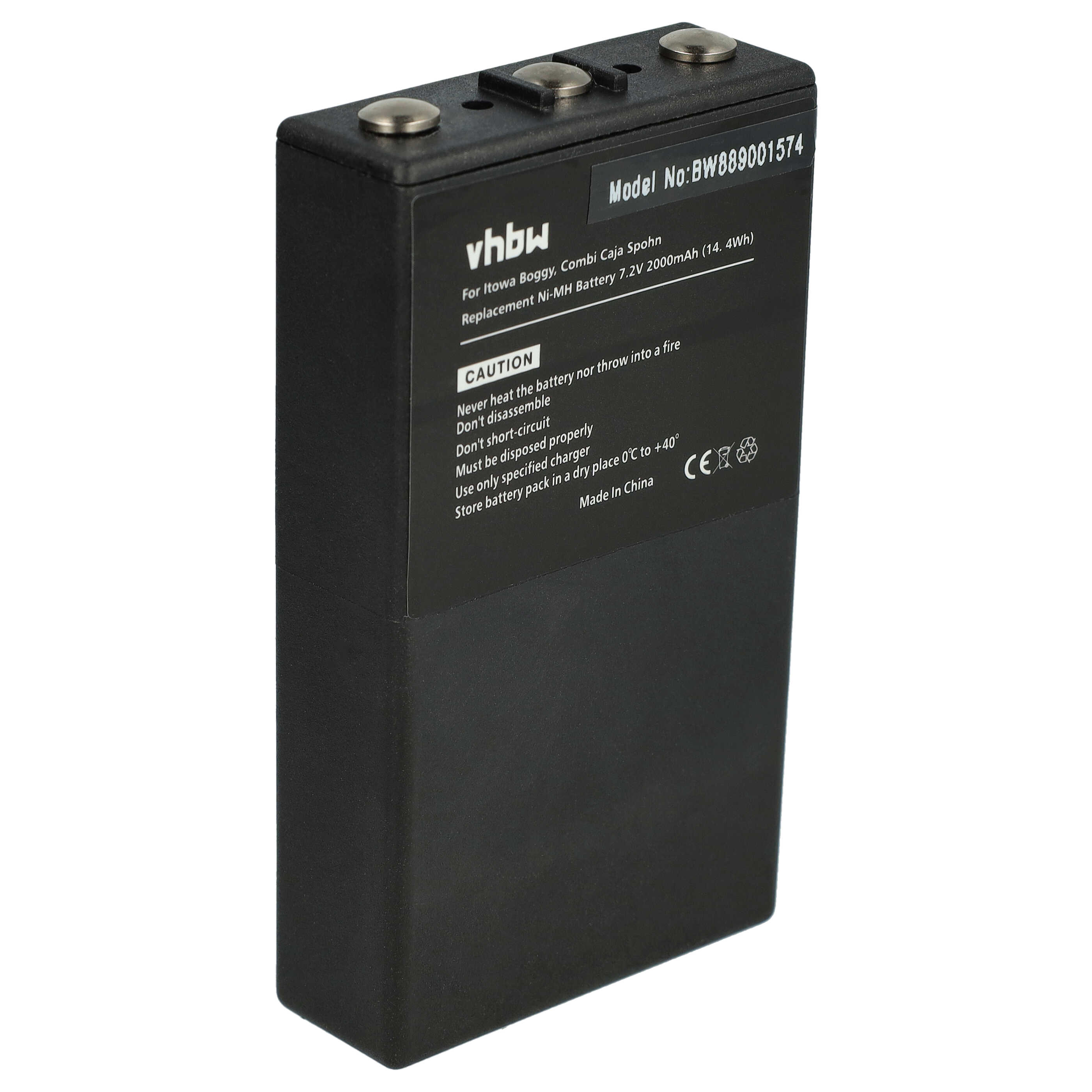 Battery as Replacement for Itowa BT7216MH Remote Control - 2000 mAh