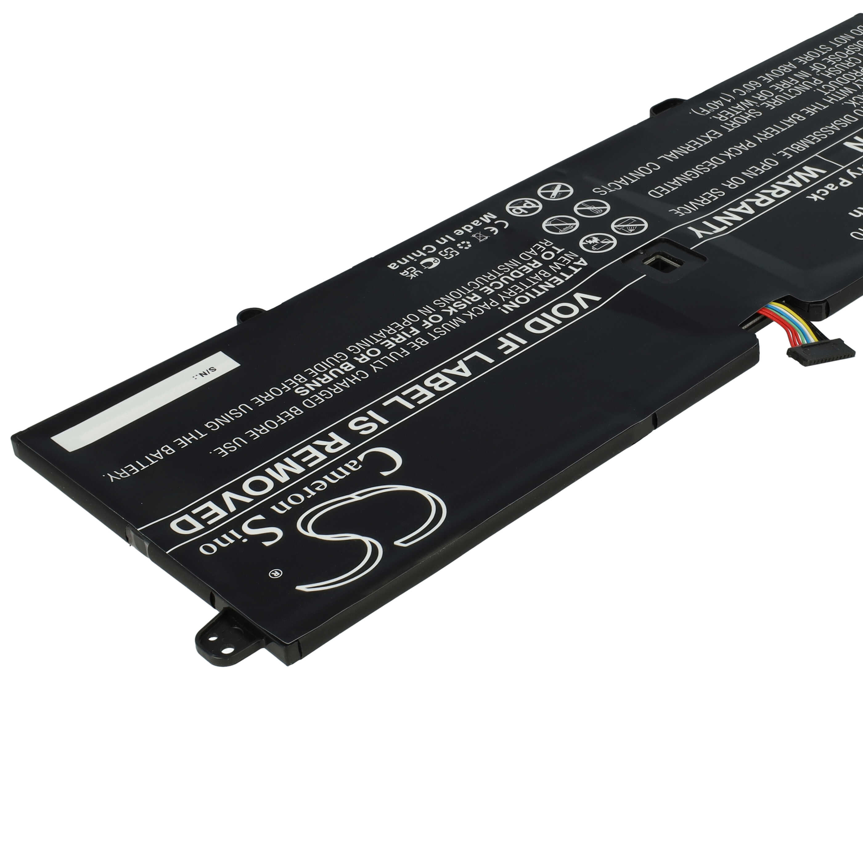 Batterie remplace Lenovo 5B10T11585, 5B10T11586 pour ordinateur portable - 7650mAh 7,7V Li-polymère