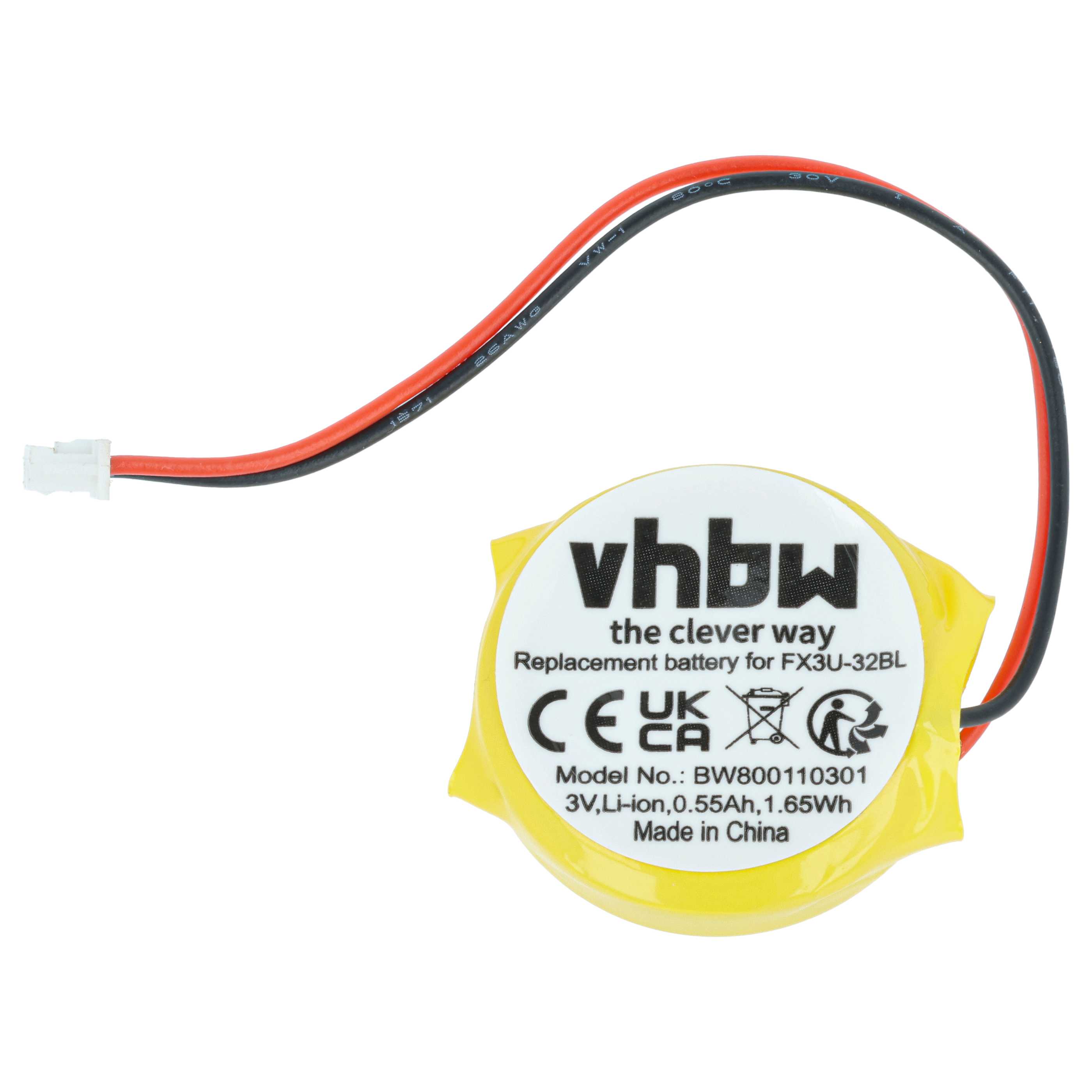 Computer BIOS Battery Replacement for GT11-50BAT, FX3U-32BL - 550 mAh 3 V Li-Ion