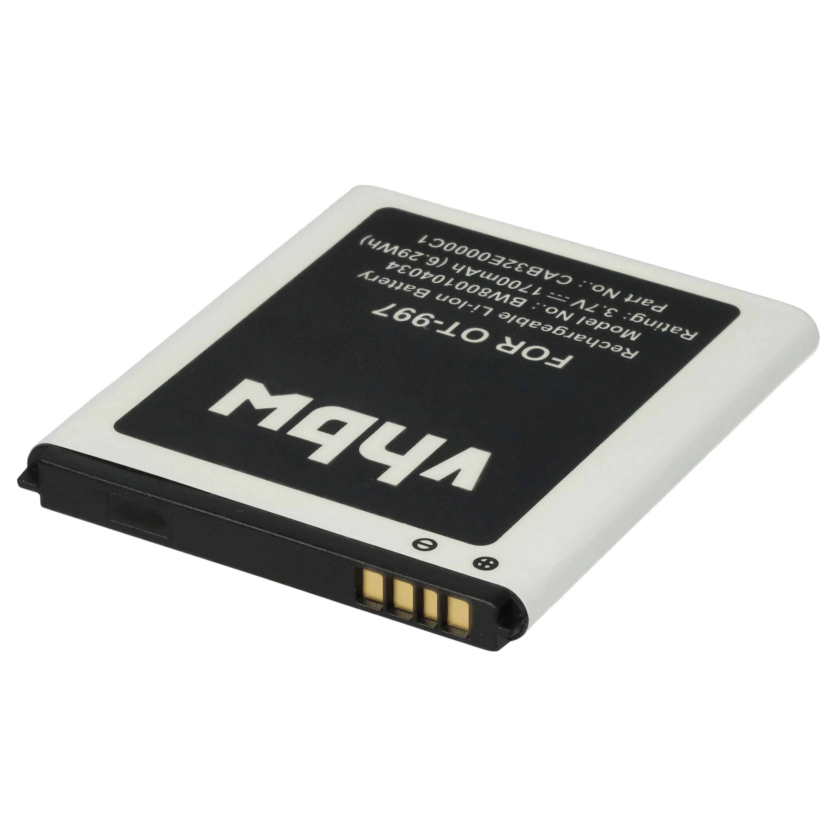 Akku als Ersatz für Alcatel BY80, TLiB32E, CAB32E0002C1, CAB32E0000C1, CAB32E0000C2 - 1700mAh 3,7V Li-Ion