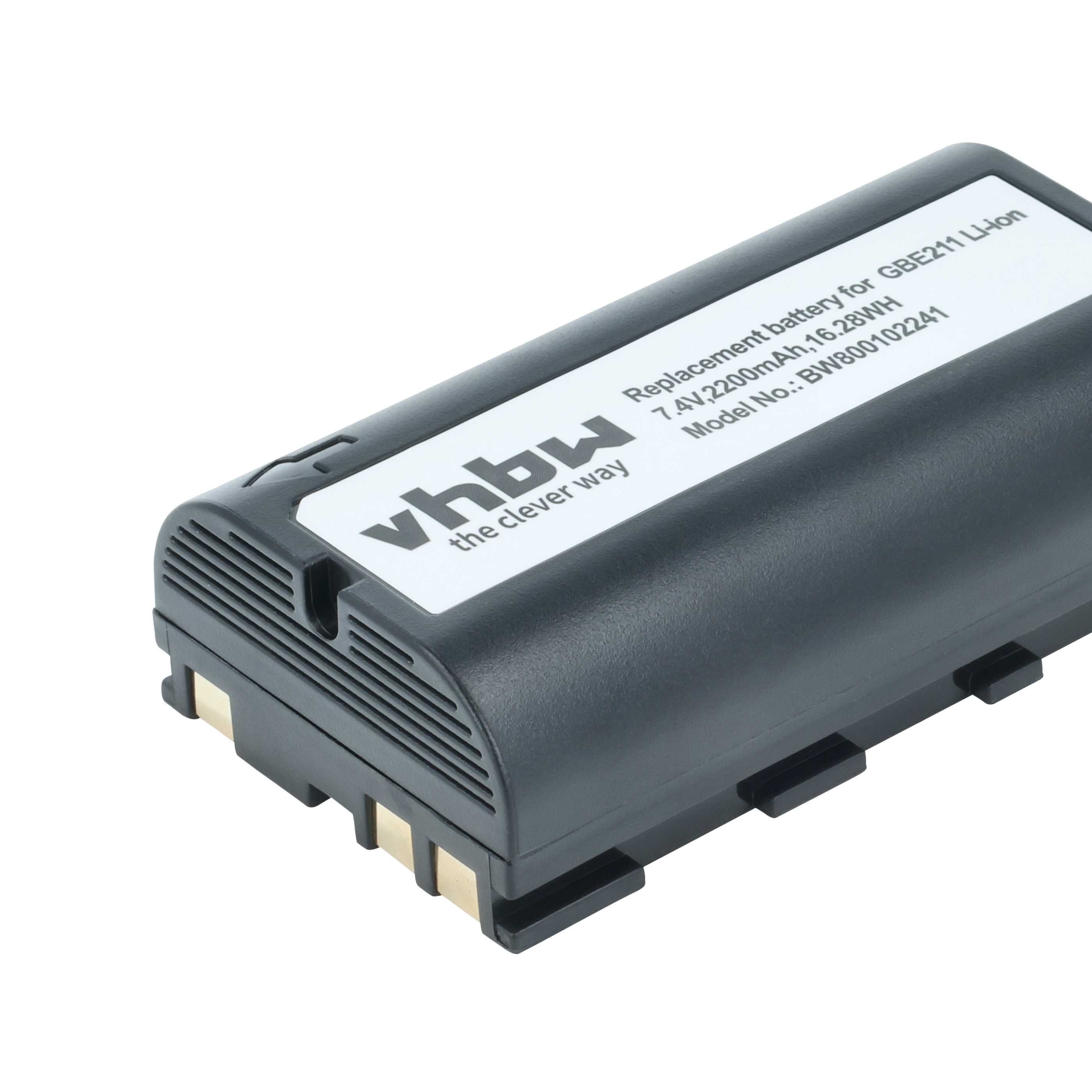 Messtechnik-Akku als Ersatz für Geomax ZBA200, ZBA400 für Leica - 2200mAh 7,4V Li-Ion
