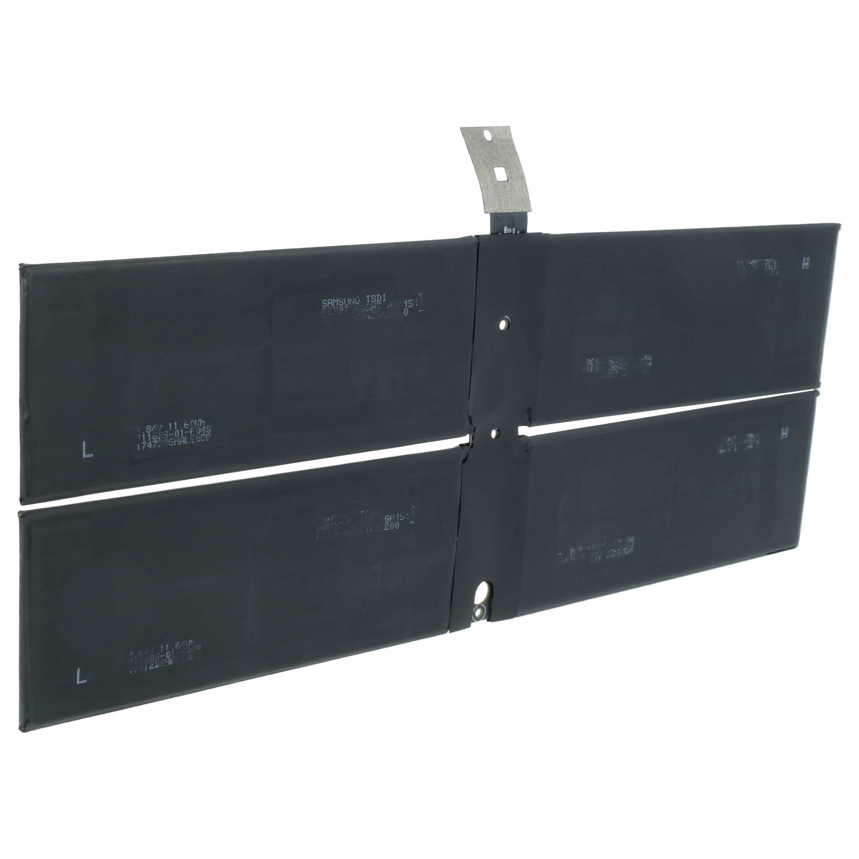 Batterie remplace Microsoft DYNK01 pour ordinateur portable Microsoft- 5900mAh 7,57V Li-polymère, noir