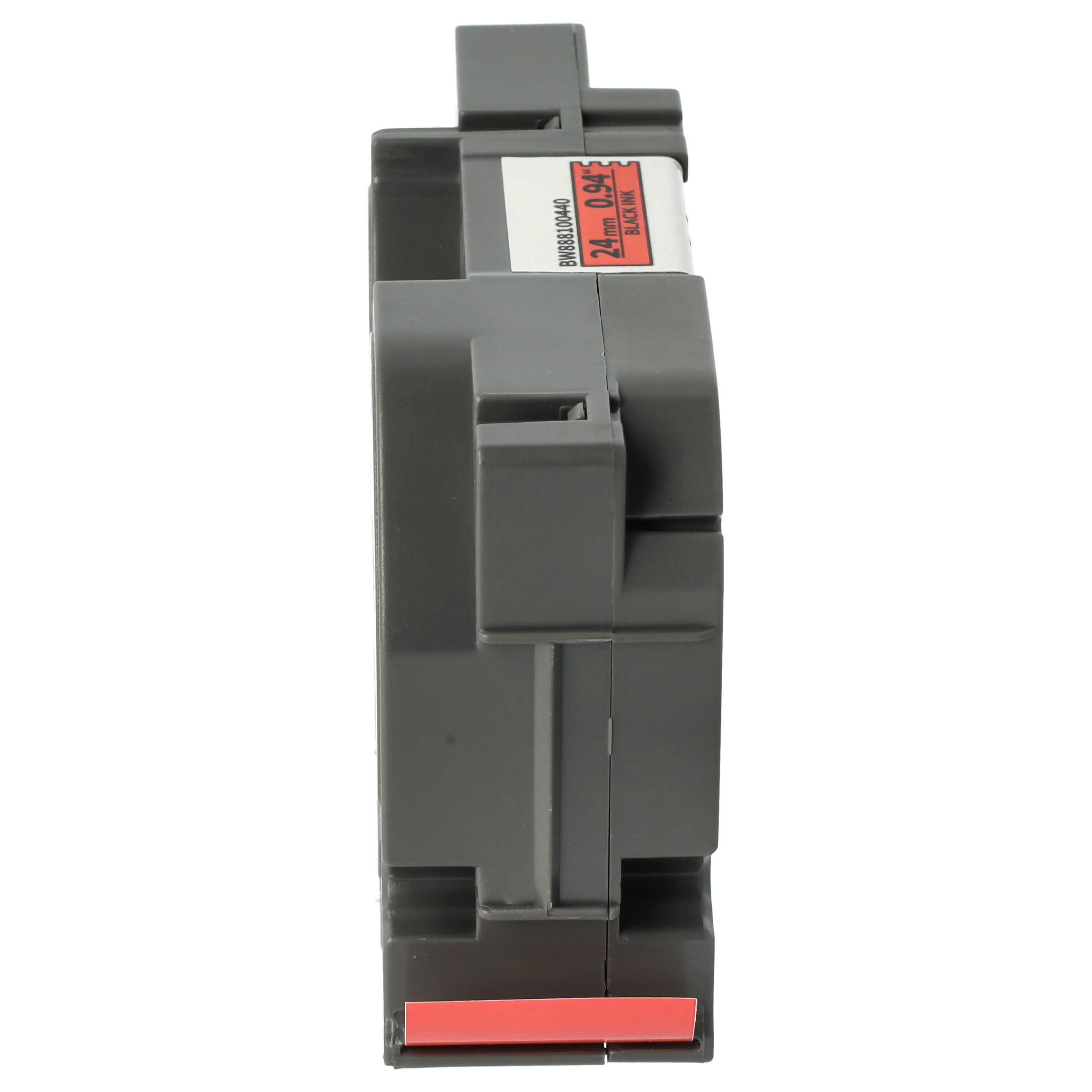 Schriftband als Ersatz für Brother TZE-S451 - 24mm Schwarz auf Rot, Extra Stark